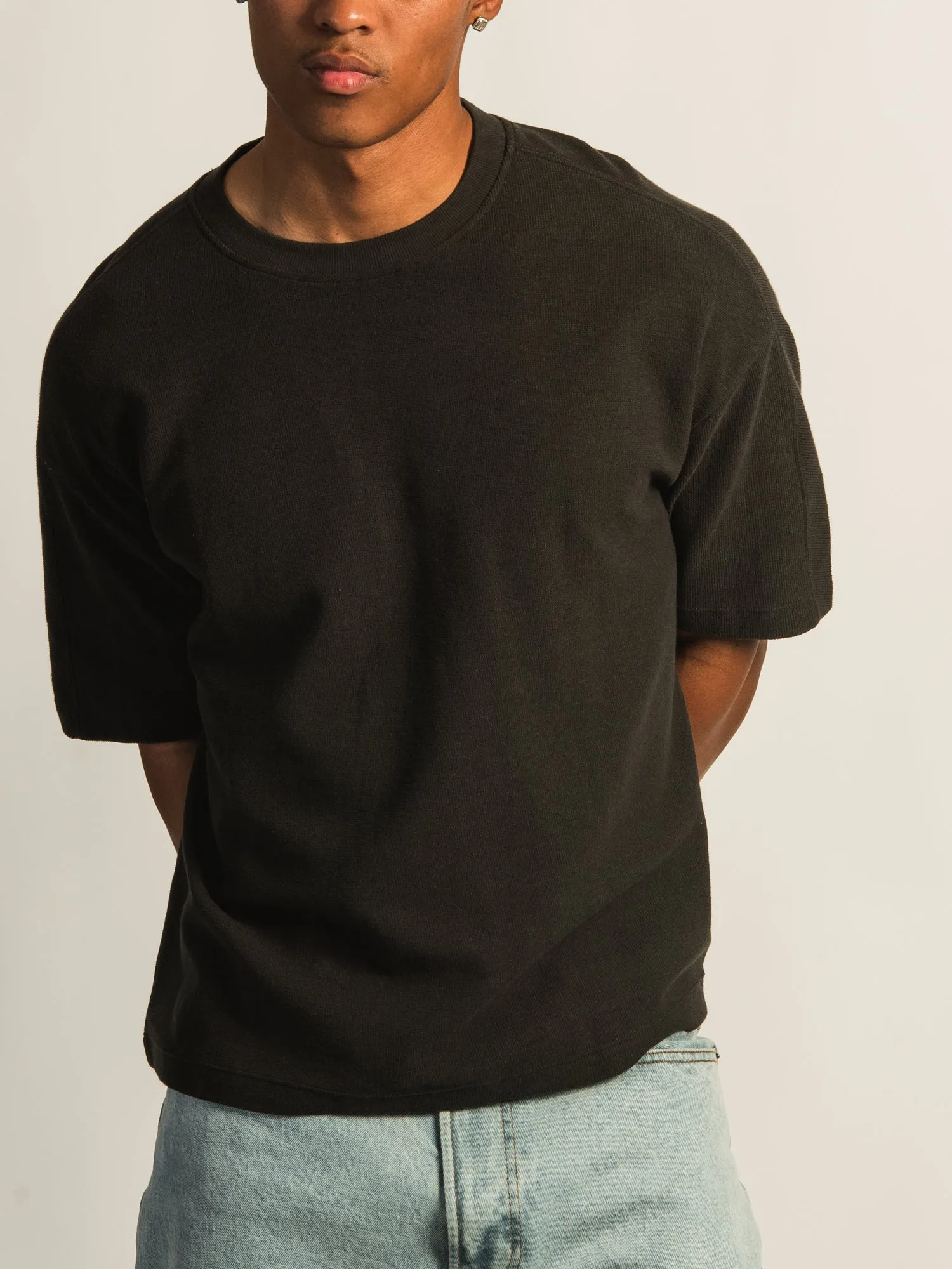 KOLBY SHORT CUT KNIT TEE- BLACK sold by Boathouse product image thumbnail 3