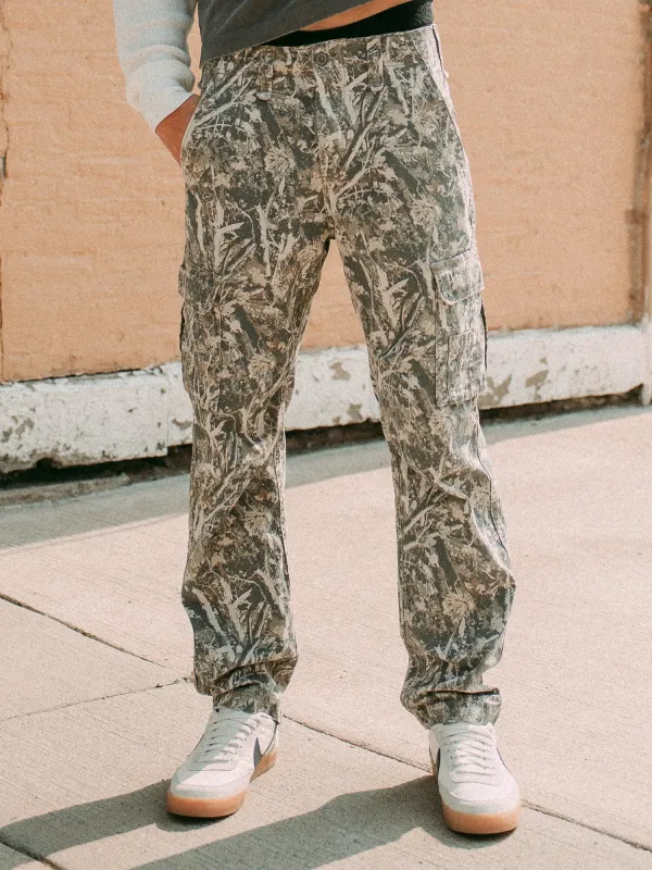 TAINTED 90s UTILITY CARGO PANT - CAMO sold by Boathouse