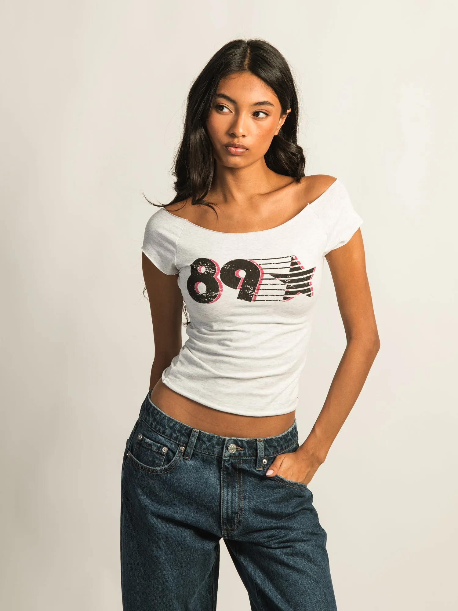 HARLOW CLAIRE PRINT TEE - CLOUD sold by Boathouse