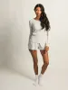 HARLOW ALLIE WAFFLE SHORT - MELANGE sold by Boathouse