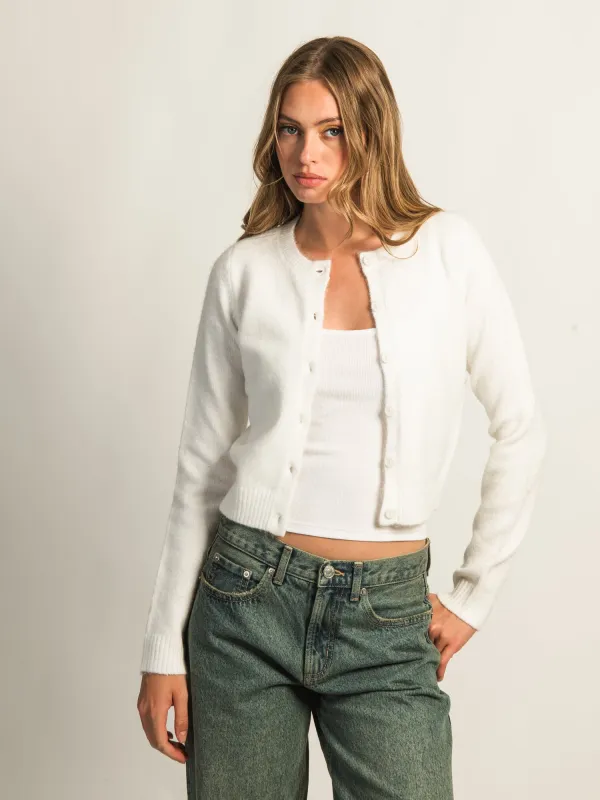 HARLOW COLLINS CARDIGAN - OFF WHITE sold by Boathouse