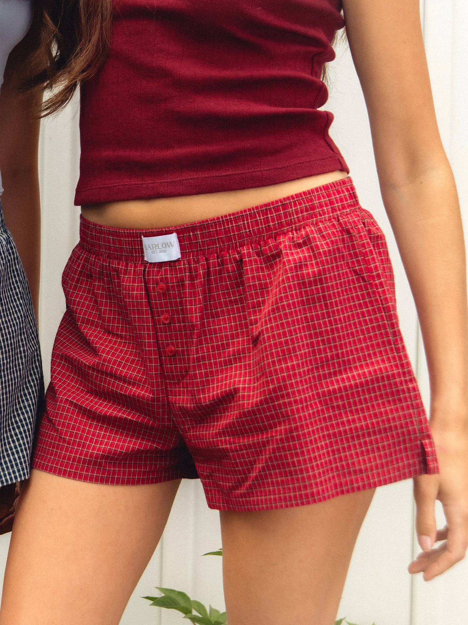 HARLOW TAYLOR BOXER SHORT - RED sold by Boathouse