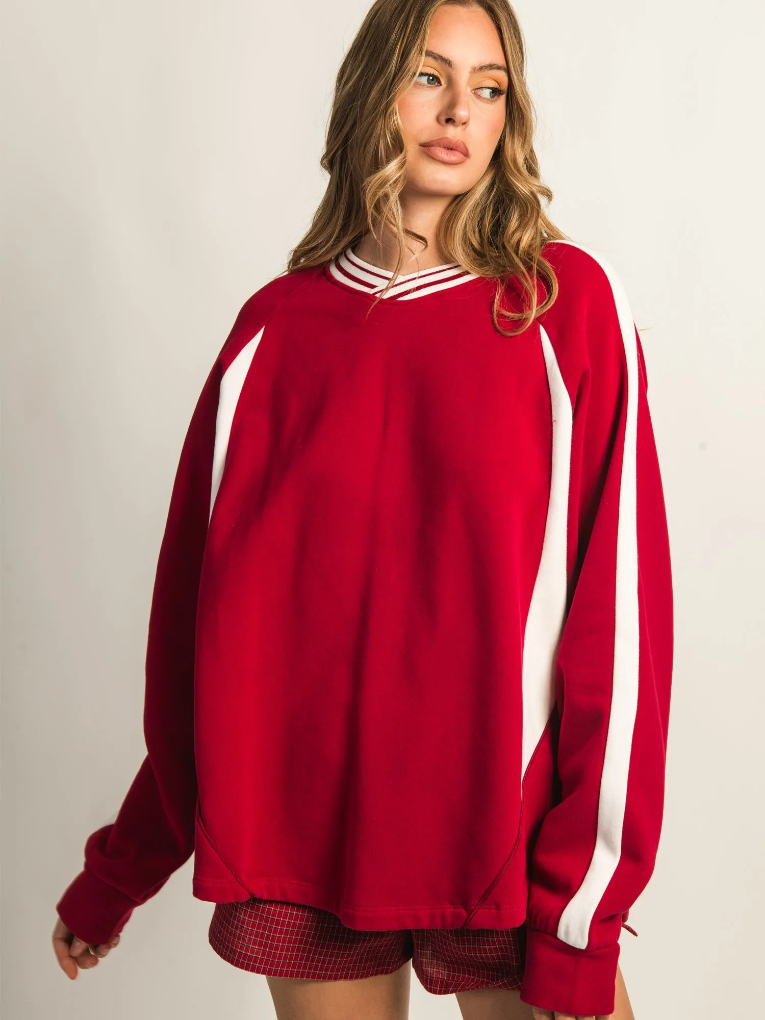 HARLOW CHARLIE CREWNECK - RUBY sold by Boathouse product image thumbnail 4