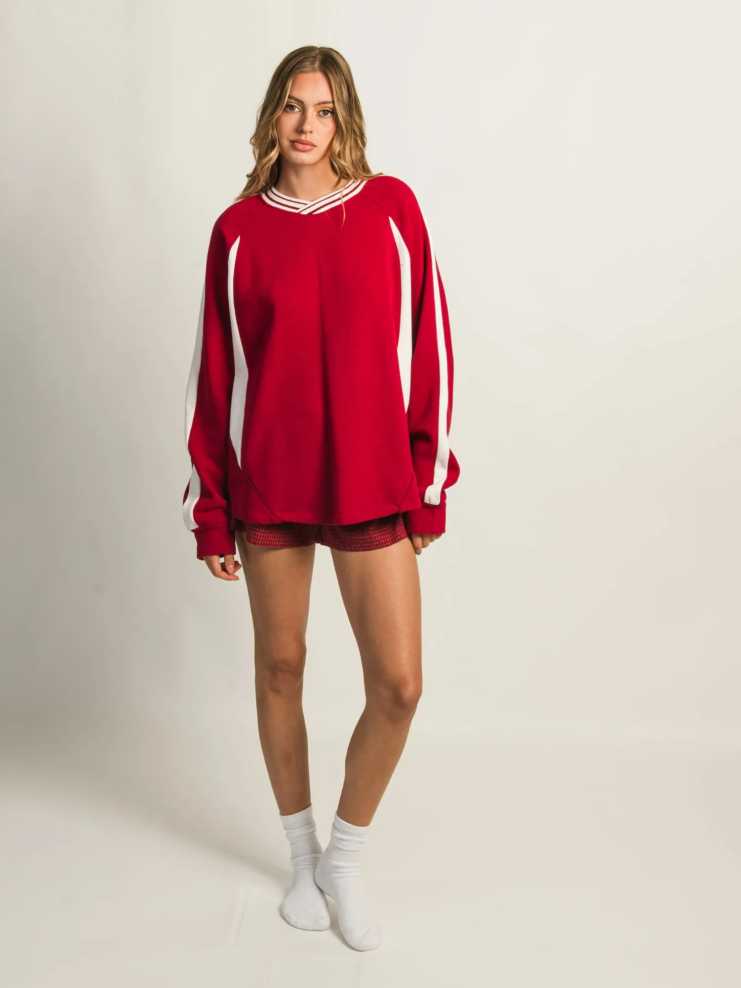 HARLOW CHARLIE CREWNECK - RUBY sold by Boathouse product image thumbnail 3