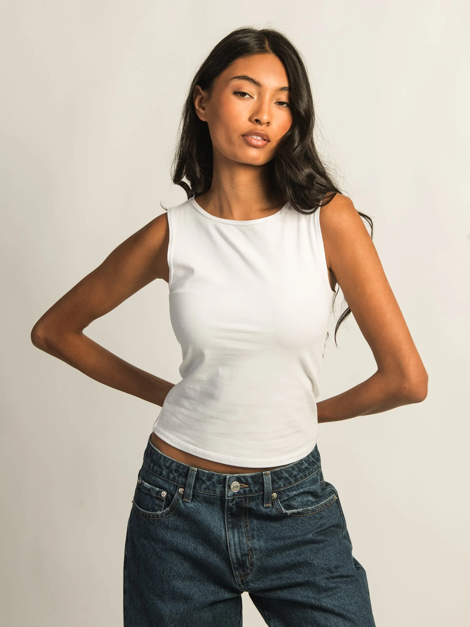 HARLOW PARIS TANK TOP - WHITE sold by Boathouse