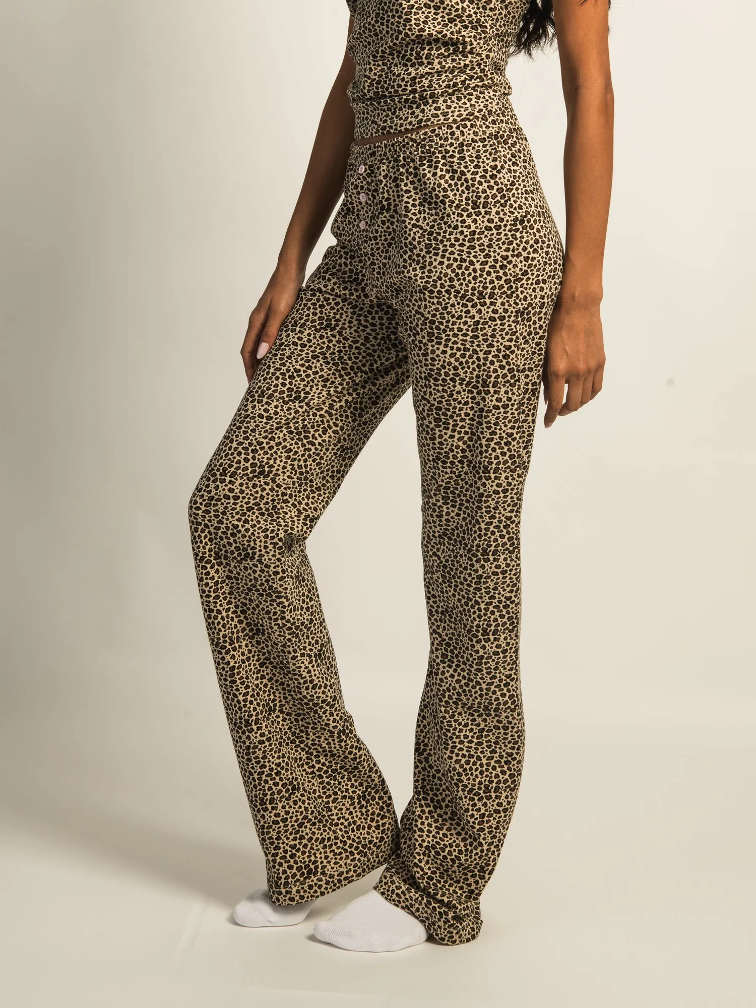 HARLOW PAYTON PRINT JERSEY PANT - LEOPARD sold by Boathouse product image thumbnail 3
