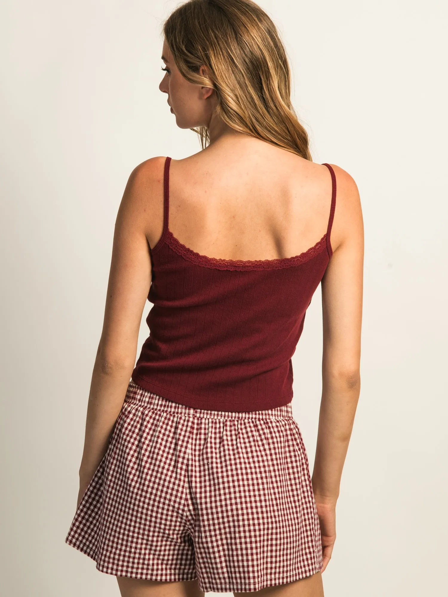 HARLOW MALLORY TANK TOP - BURGUNDY sold by Boathouse product image thumbnail 5