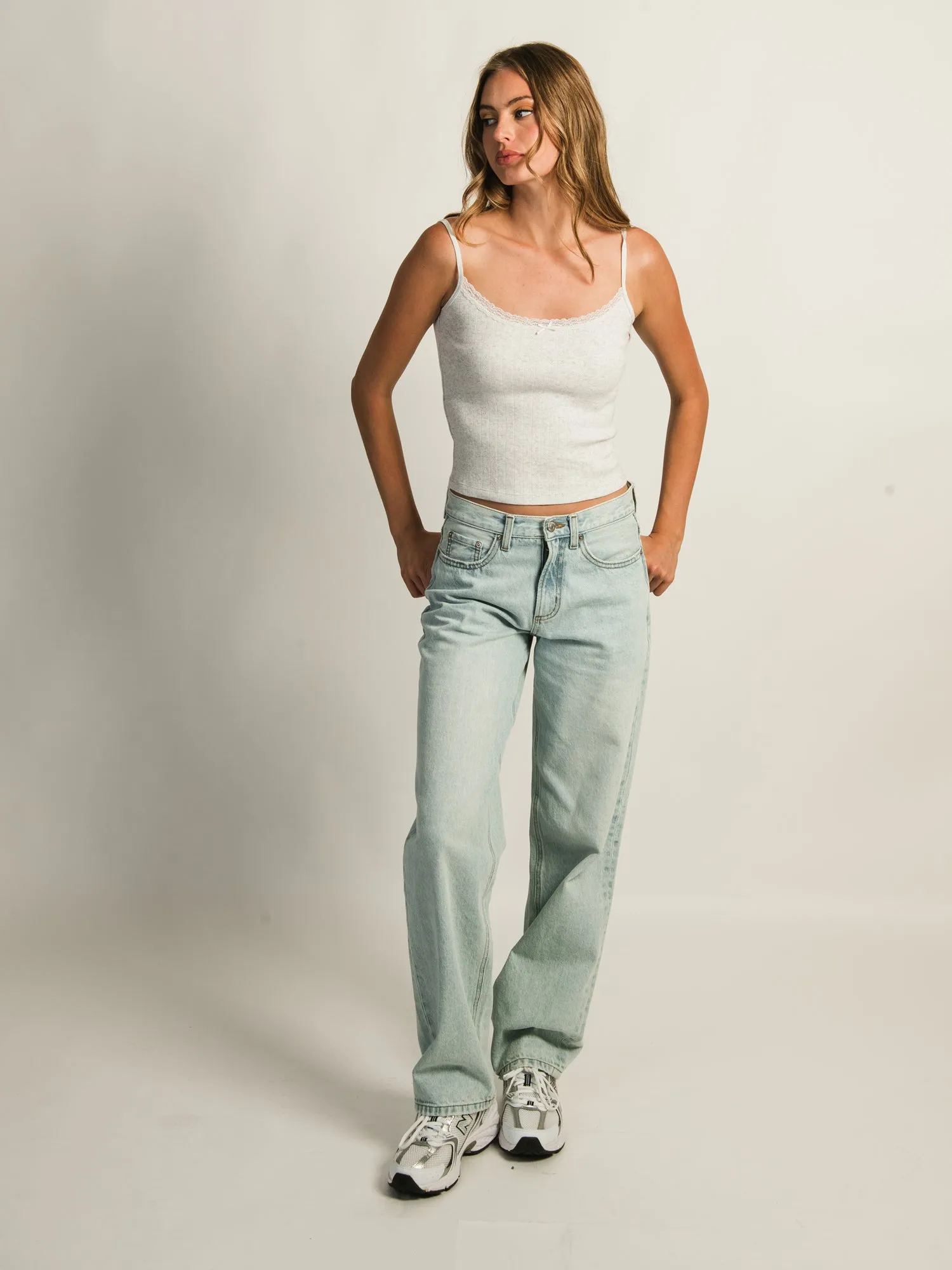 HARLOW MALLORY MELANGE TANK TOP - CLOUD sold by Boathouse product image thumbnail 2