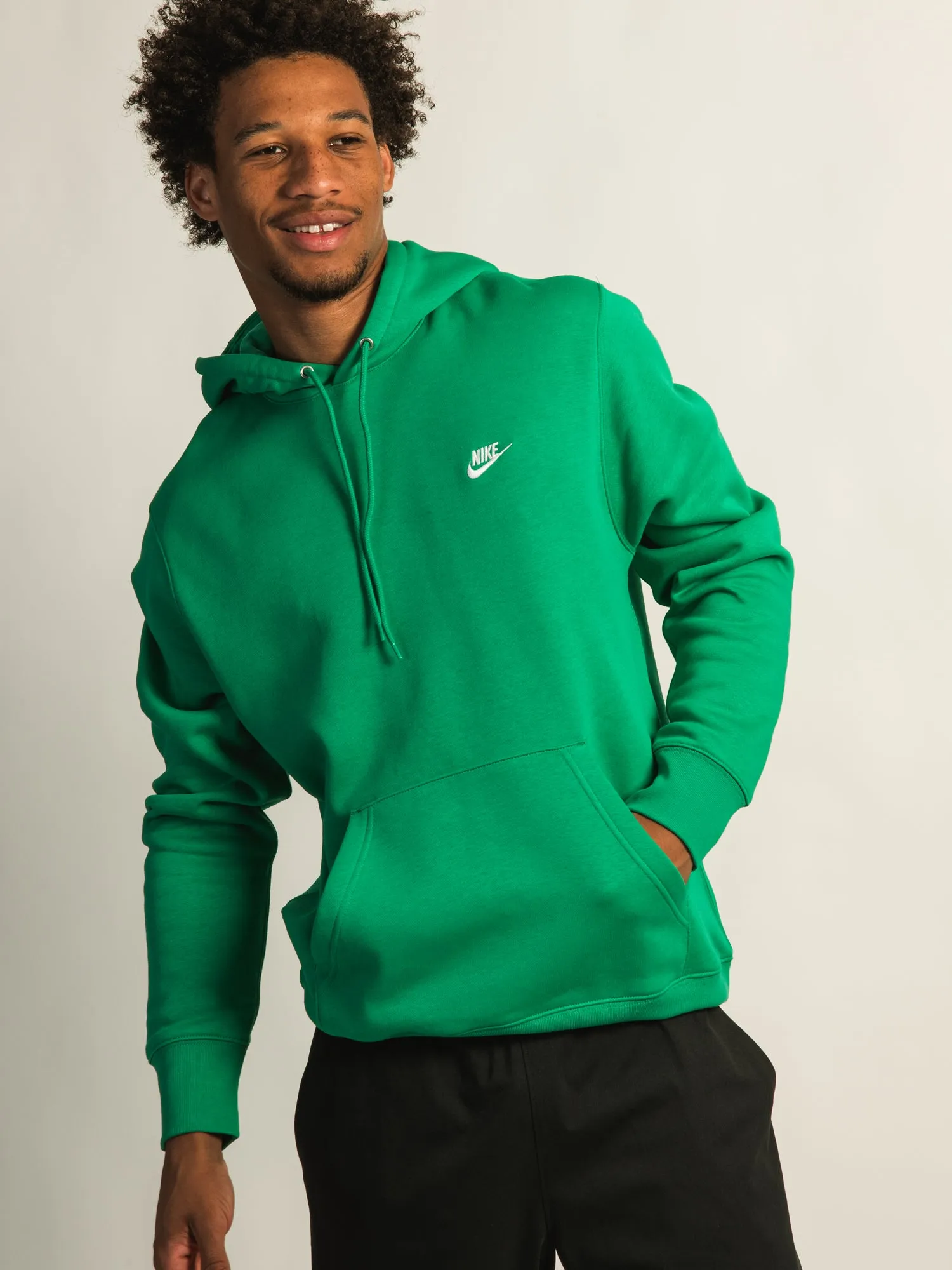 NIKE SPORTSWEAR CLUB PULLOVER HOODIE - GREEN sold by Boathouse