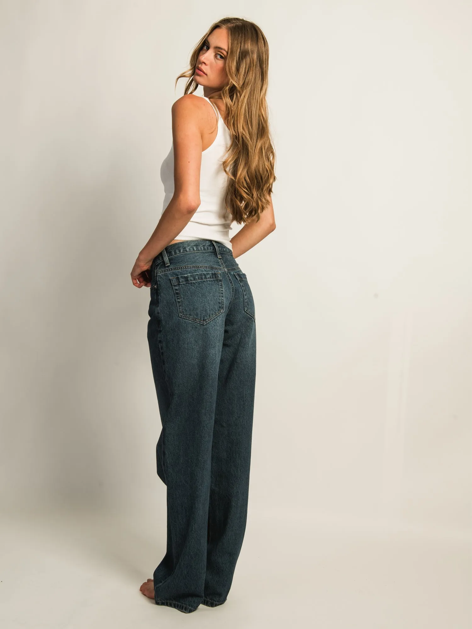 HARLOW BAGGY BOYFRIEND JEAN - DARK WASH sold by Boathouse product image thumbnail 5