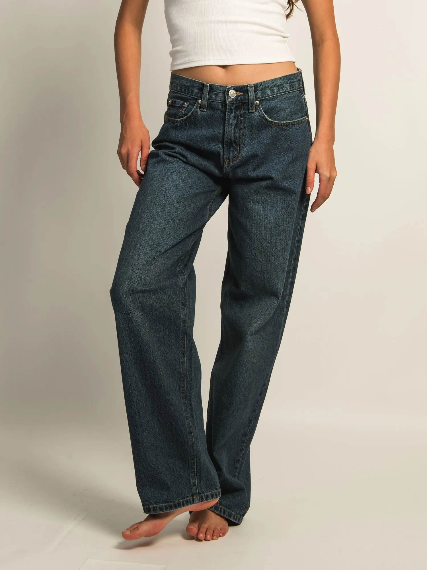 HARLOW BAGGY BOYFRIEND JEAN - DARK WASH sold by Boathouse product image thumbnail 2