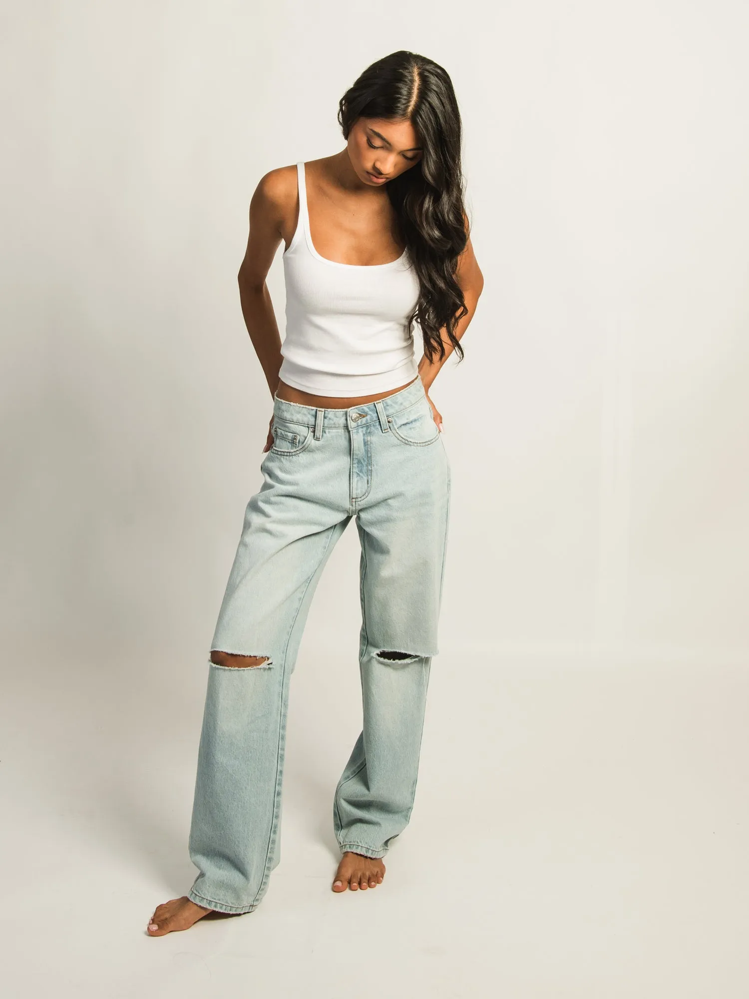 HARLOW BAGGY DISTRESSED JEAN sold by Boathouse product image thumbnail 2