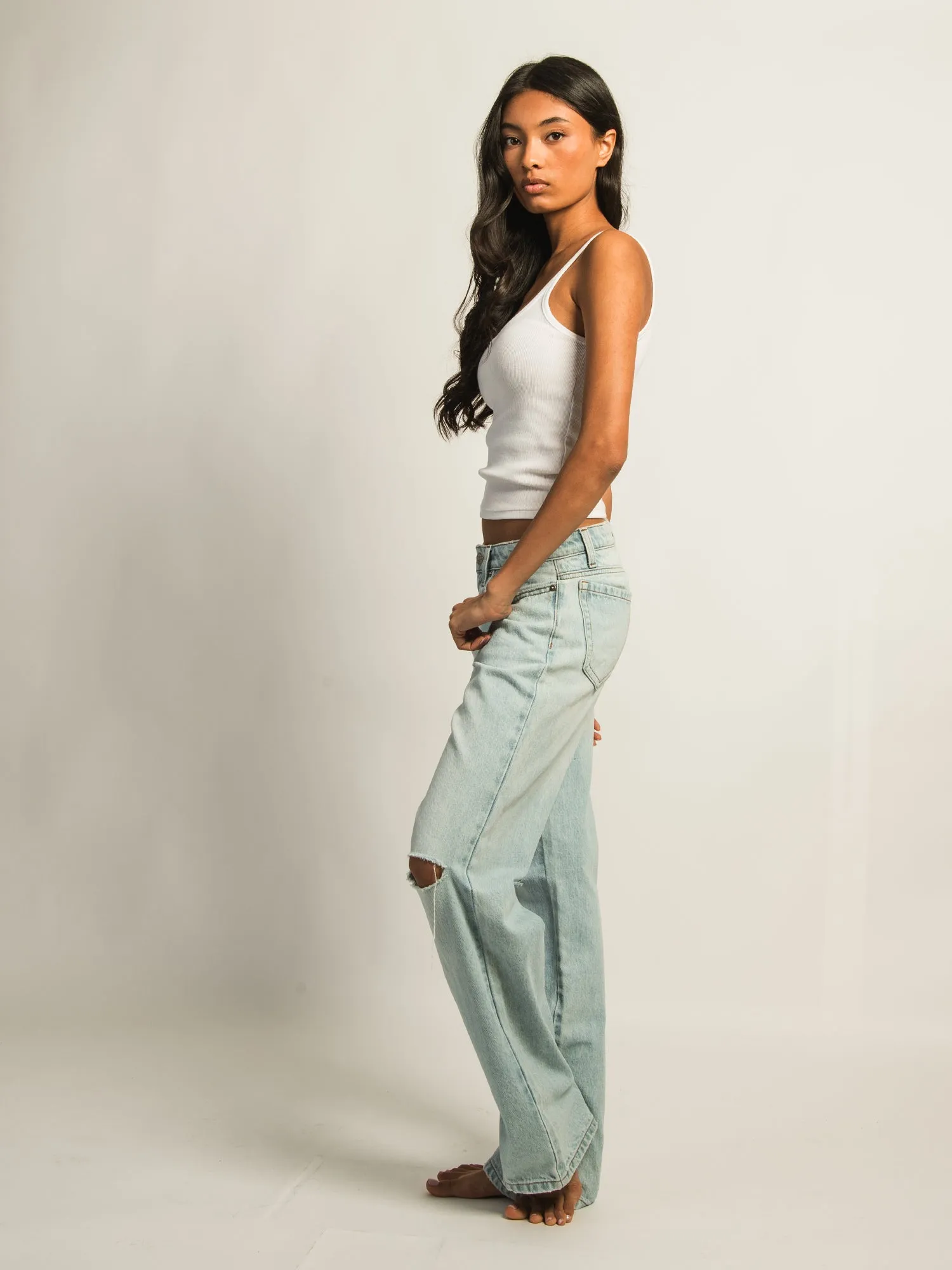 HARLOW BAGGY DISTRESSED JEAN sold by Boathouse product image thumbnail 4