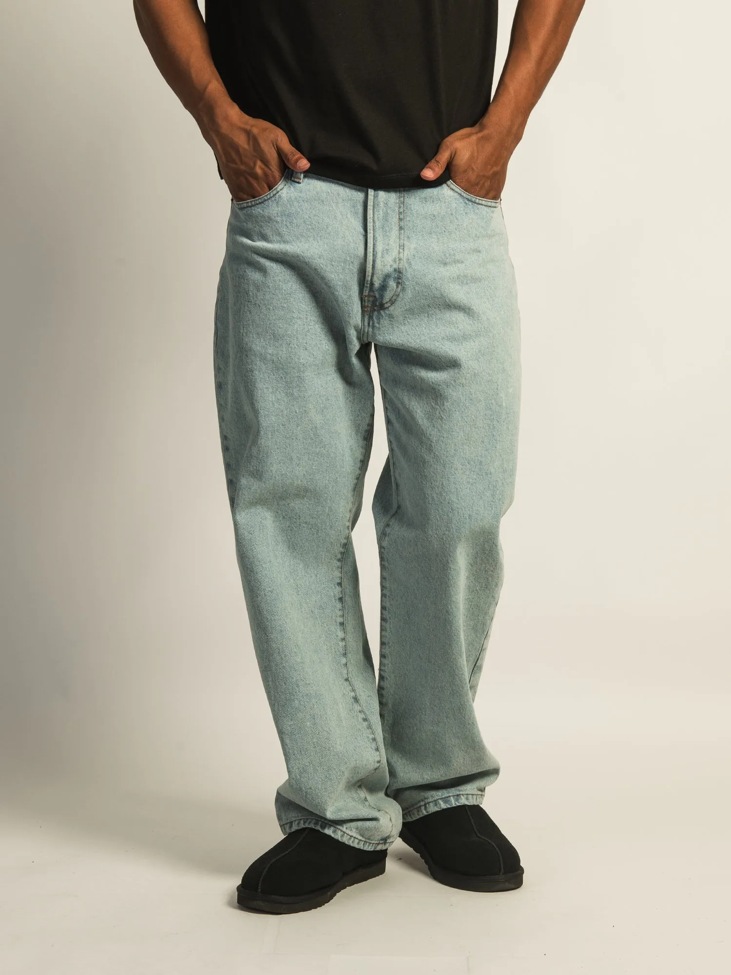 TAINTED BAGGY FIT DENIM - LIGHT WASH DENIM sold by Boathouse product image thumbnail 5