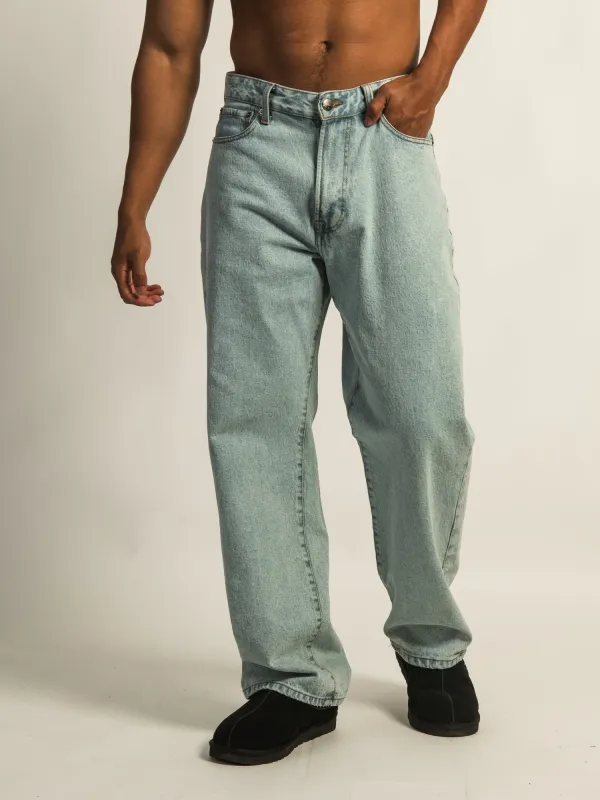 TAINTED BAGGY FIT DENIM - LIGHT WASH DENIM sold by Boathouse