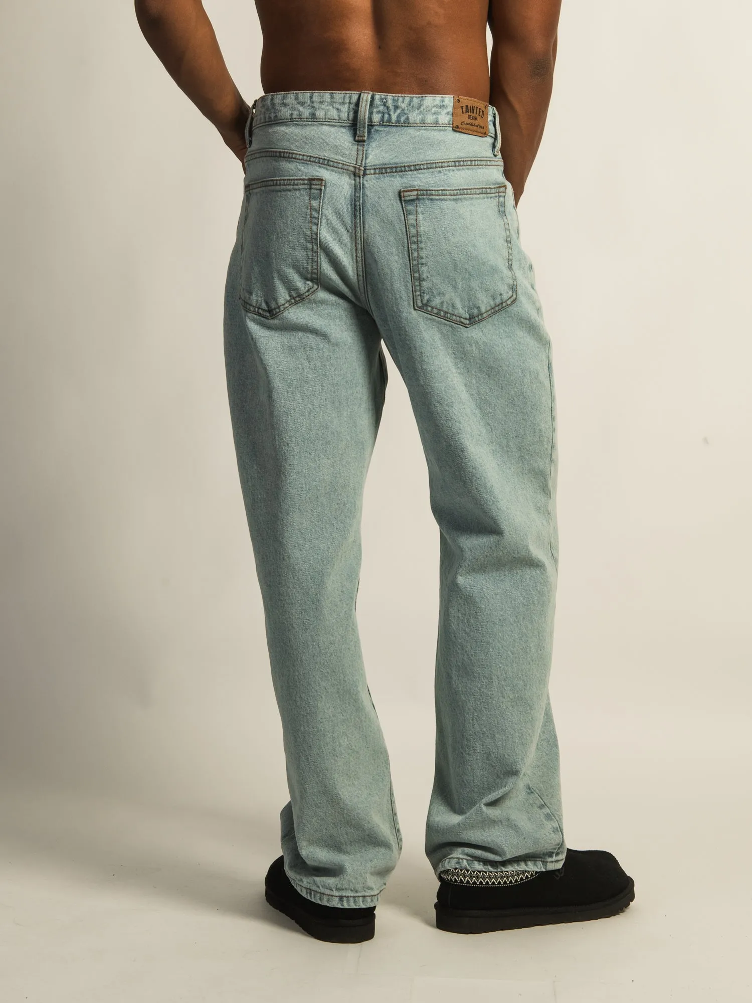 TAINTED BAGGY FIT DENIM - LIGHT WASH DENIM sold by Boathouse product image thumbnail 4