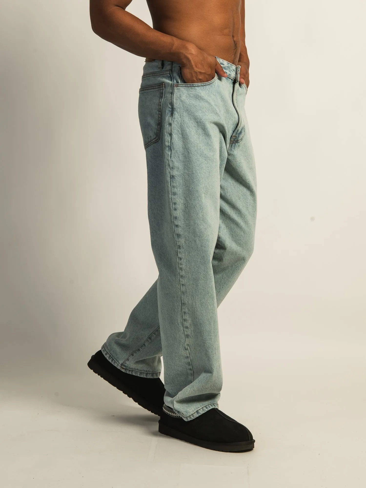 TAINTED BAGGY FIT DENIM - LIGHT WASH DENIM sold by Boathouse product image thumbnail 3