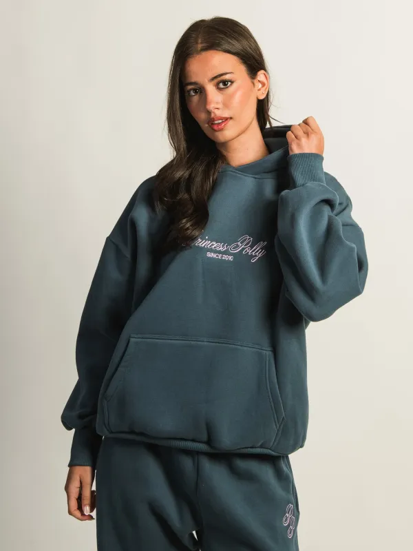 PRINCESS POLLY HOODED SCRIPT SWEATSHIRT sold by Boathouse