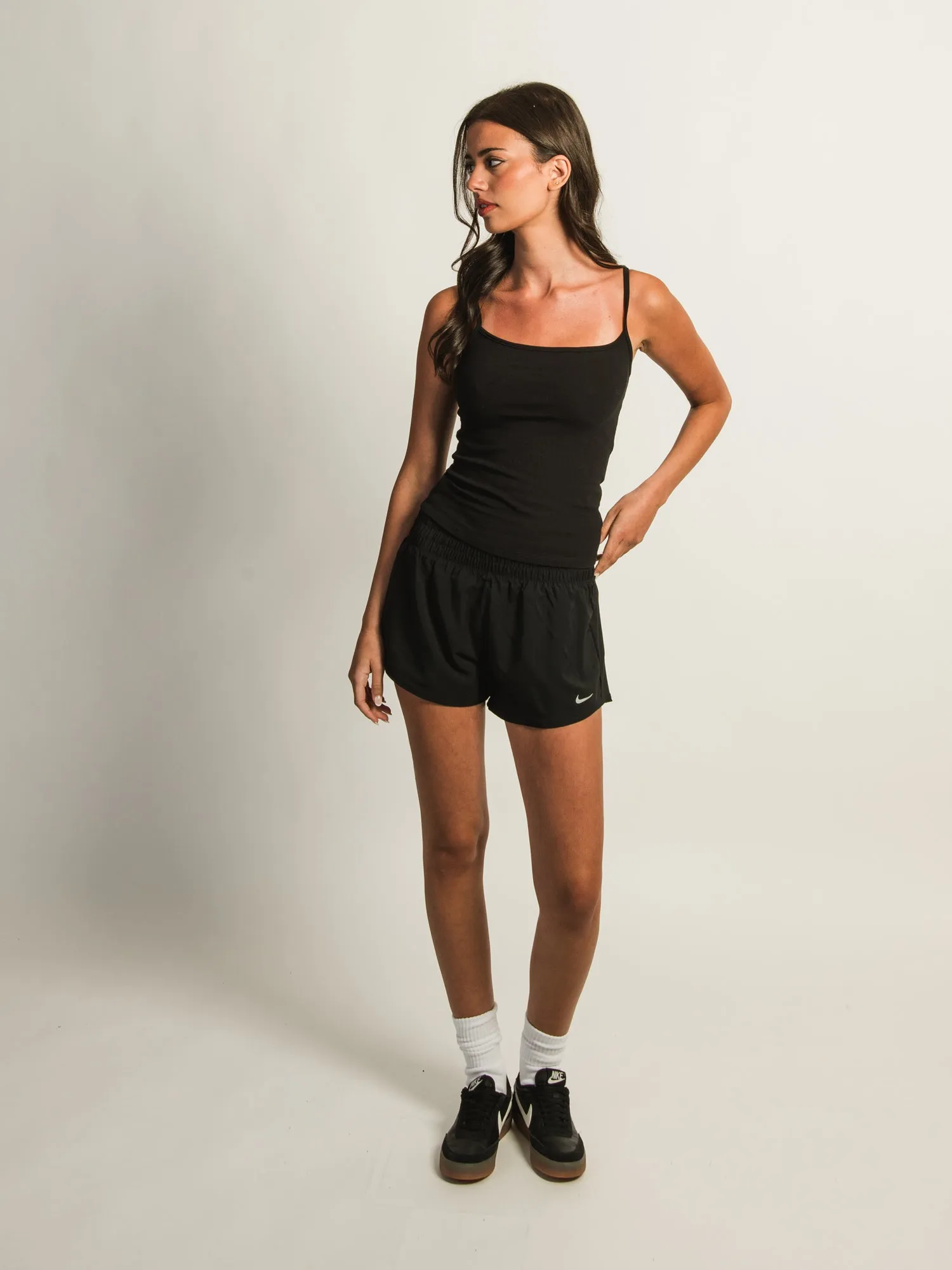 NIKE ONE DF MID-RISE 3IN BRIEF-LINED SHORT - BLACK sold by Boathouse product image thumbnail 2
