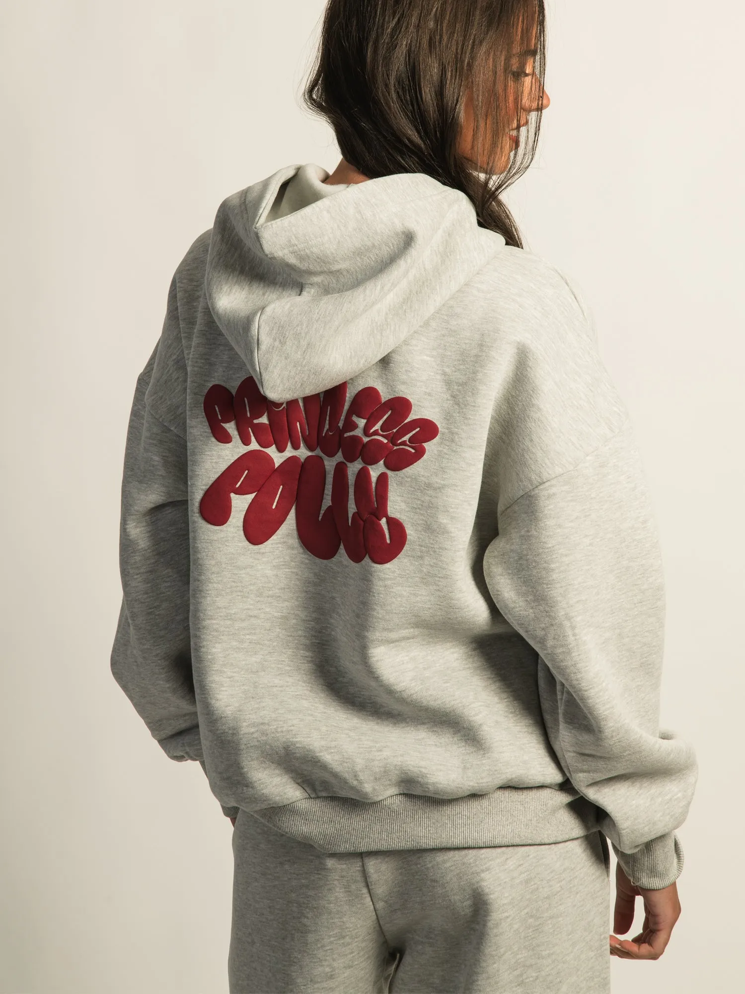 PRINCESS POLLY BUBBLE TEXT PULL OVER HOODIE sold by Boathouse