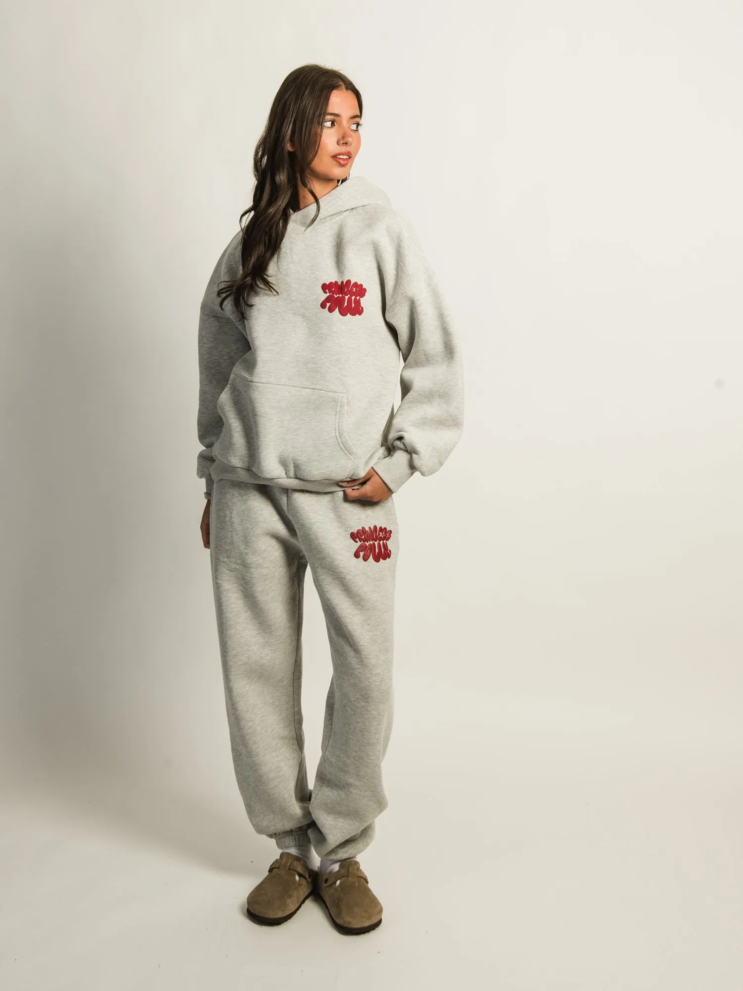PRINCESS POLLY BUBBLE SWEATPANTS - HEATHER GREY sold by Boathouse product image thumbnail 5