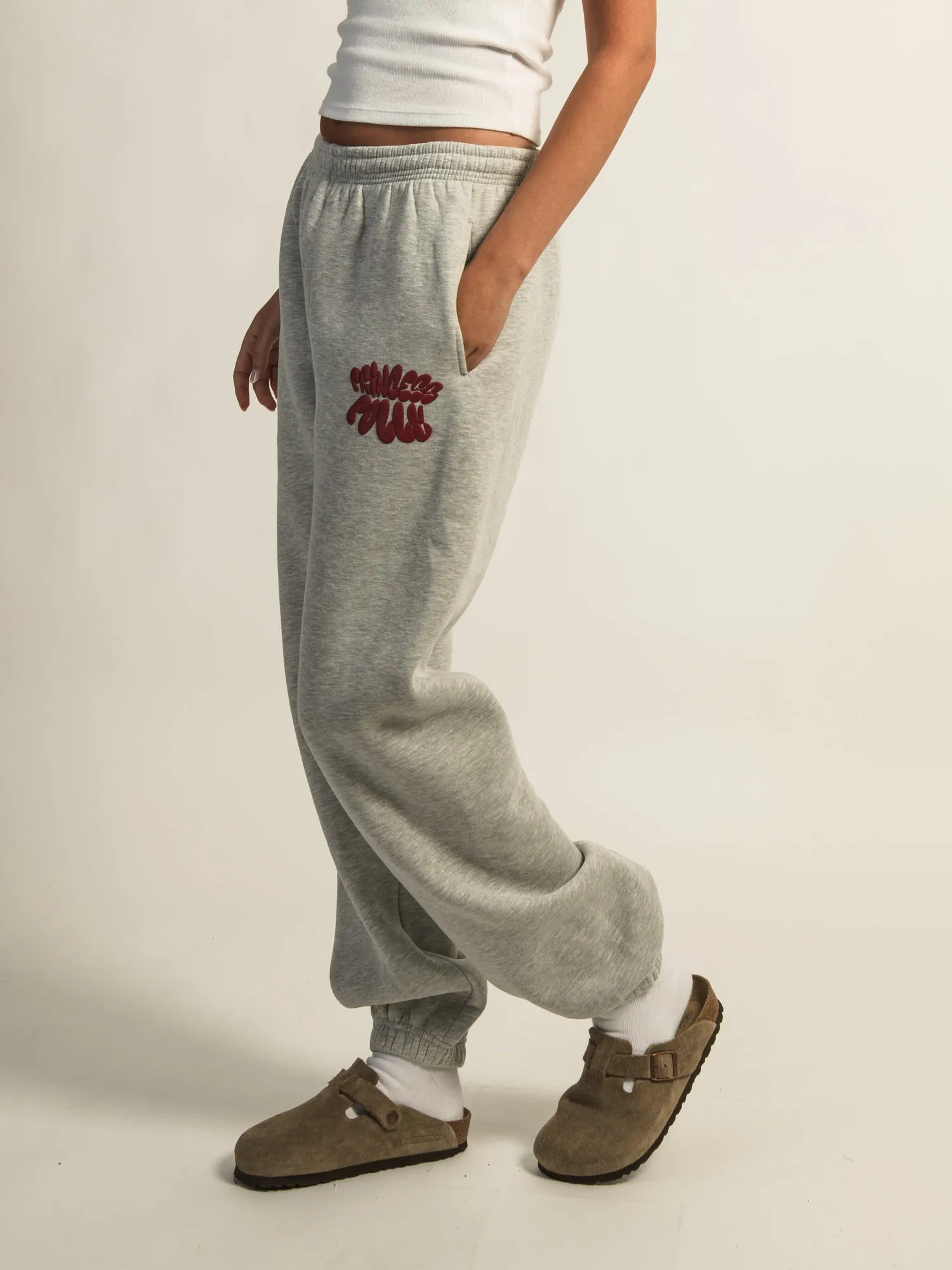 PRINCESS POLLY BUBBLE SWEATPANTS - HEATHER GREY sold by Boathouse product image thumbnail 3