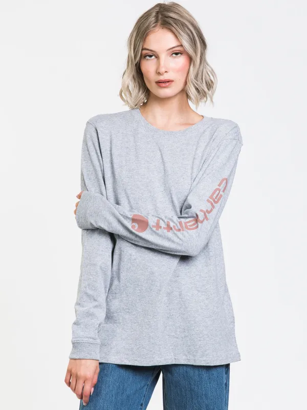 CARHARTT SLEEVE LOGO LONG SLEEVE TEE  - CLEARANCE sold by Boathouse