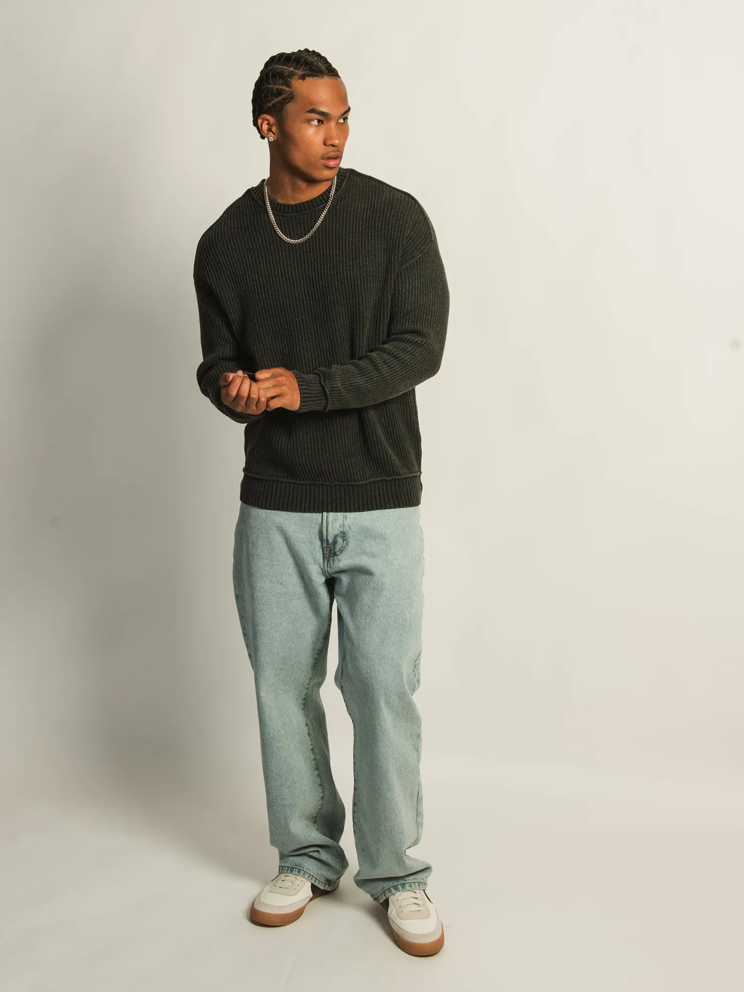 KOLBY RIB KNIT SWEATER - BLACK sold by Boathouse product image thumbnail 3