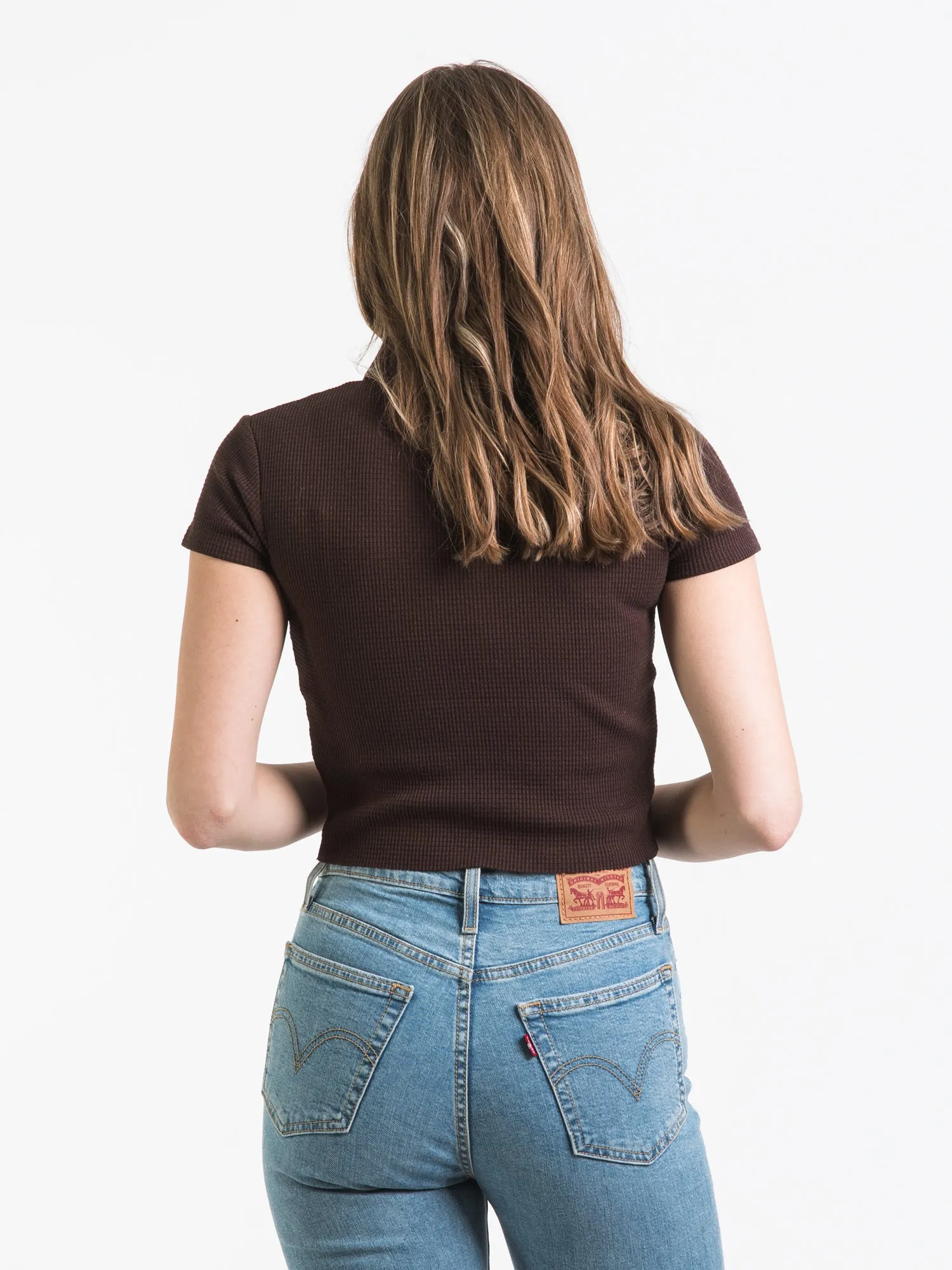 HARLOW WAFFLE SNAP HENLEY - CLEARANCE sold by Boathouse product image thumbnail 2