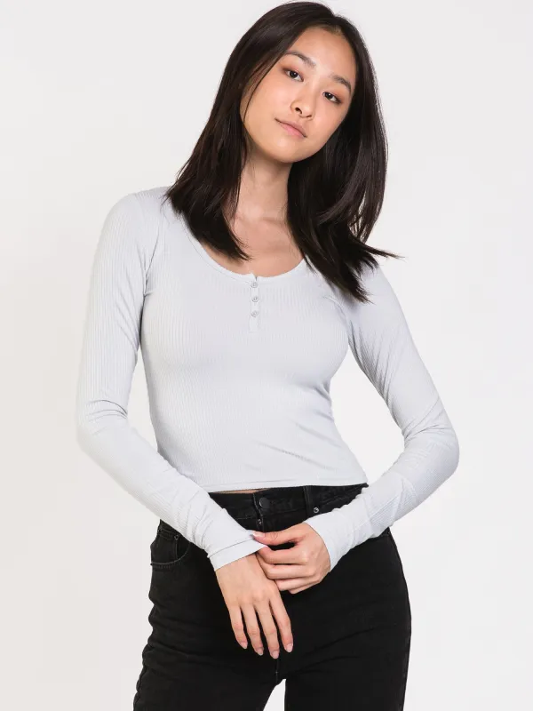 HARLOW CARA LONG SLEEVE HENLEY - CLEARANCE sold by Boathouse