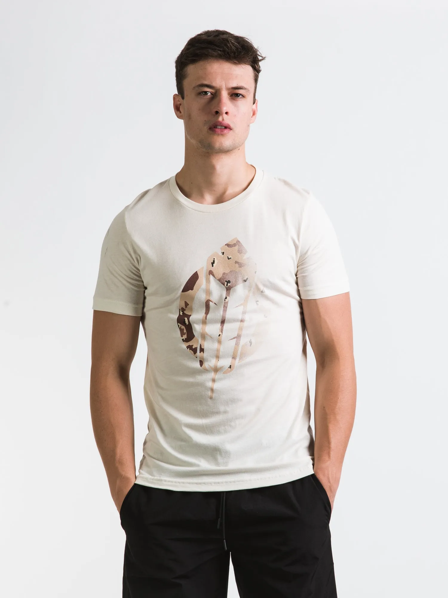SECTION 35 DESERT CAMO TALKING FEATHER T-SHIRT - CLEARANCE sold by Boathouse