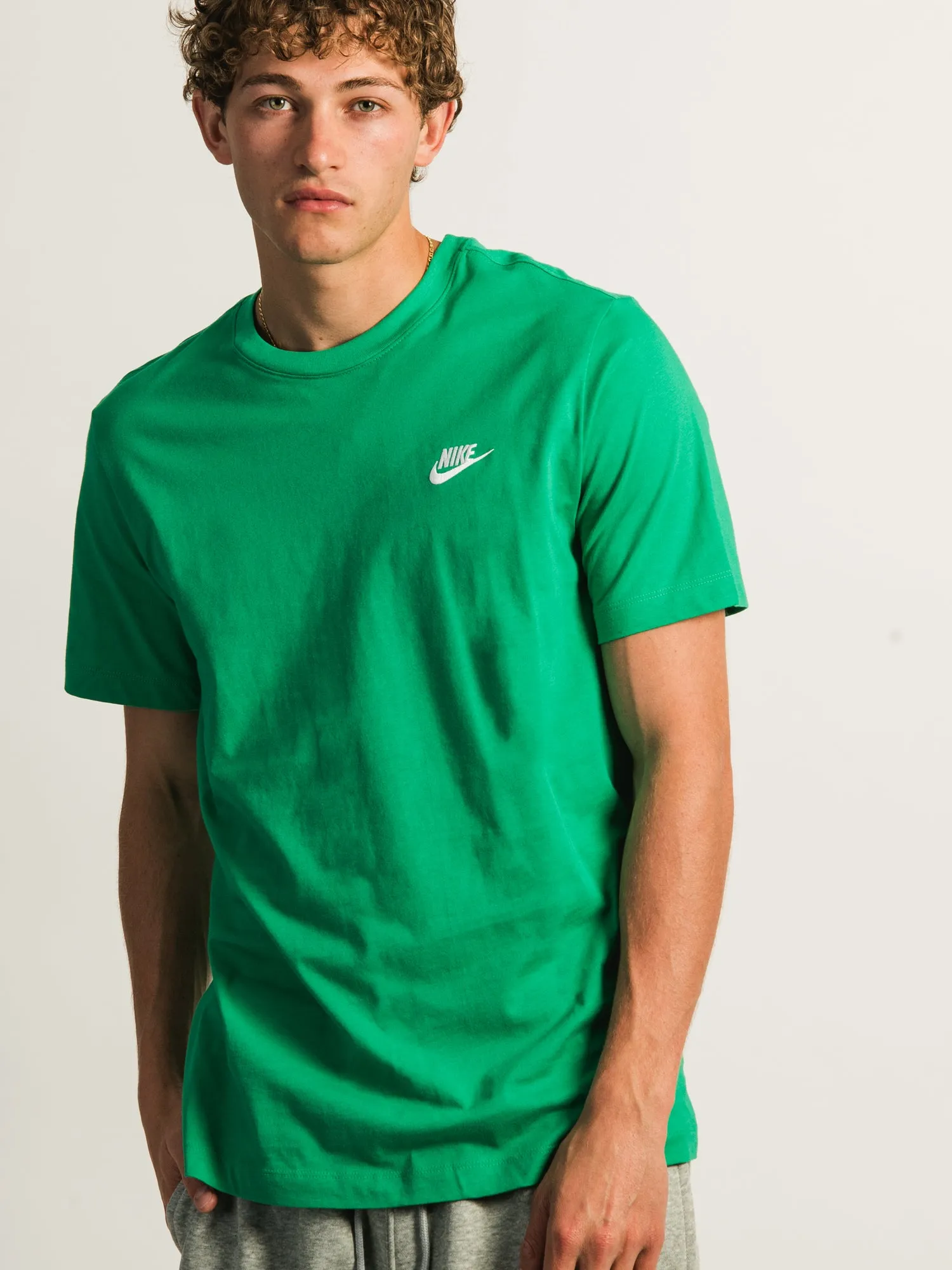 NIKE SPORTSWEAR CLUB T-SHIRT - GREEN sold by Boathouse product image thumbnail 4