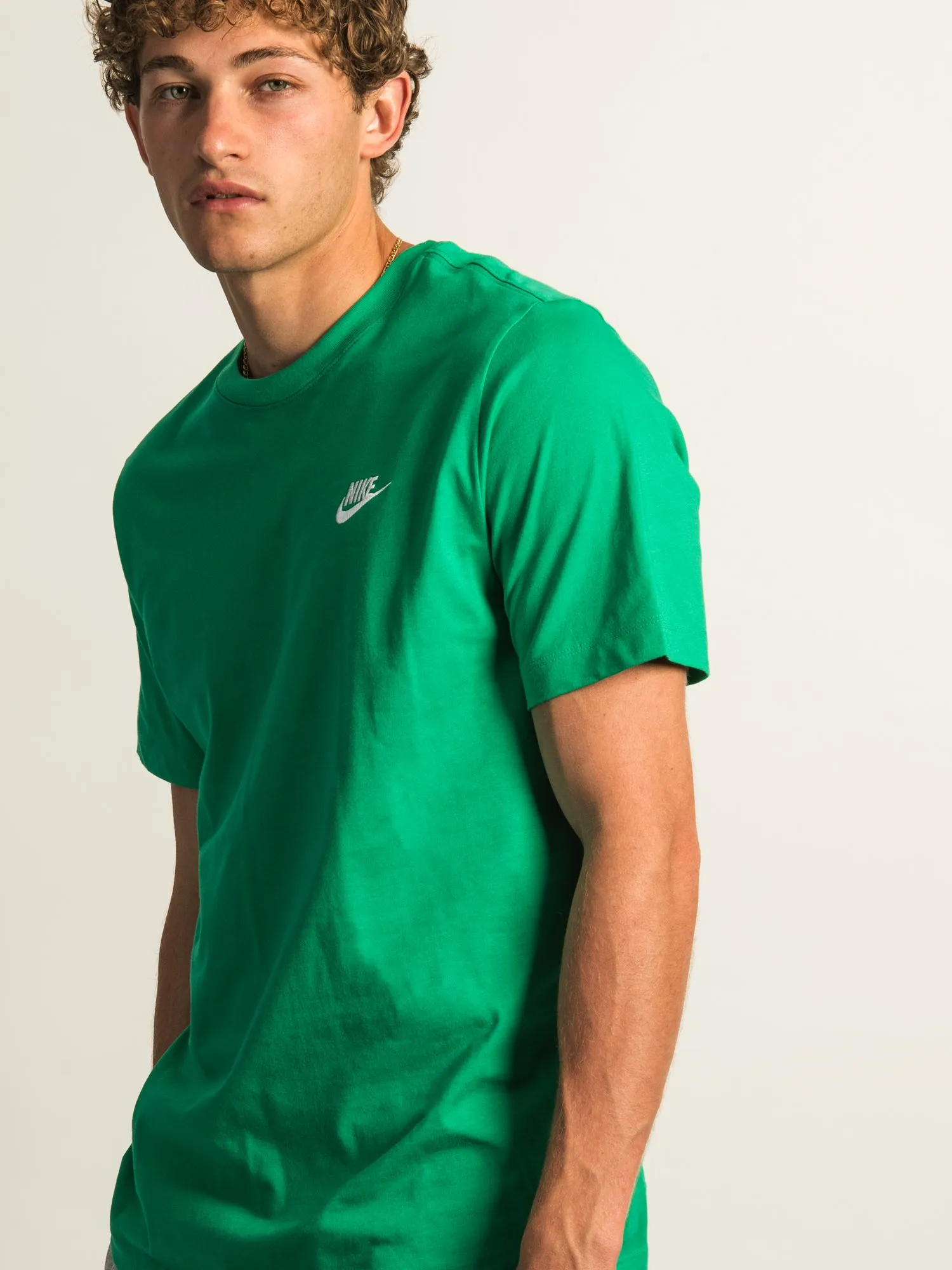 NIKE SPORTSWEAR CLUB T-SHIRT - GREEN sold by Boathouse product image thumbnail 5