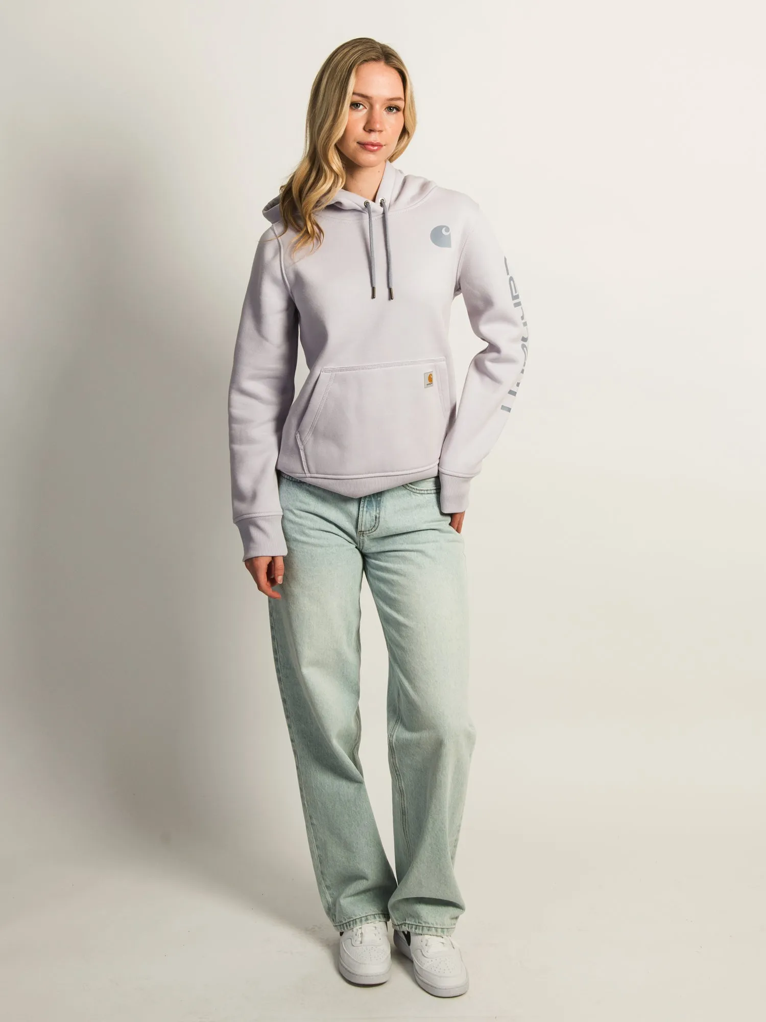 CARHARTT LOGO SLEEVE PULL OVER HOODIE - MICA sold by Boathouse product image thumbnail 2