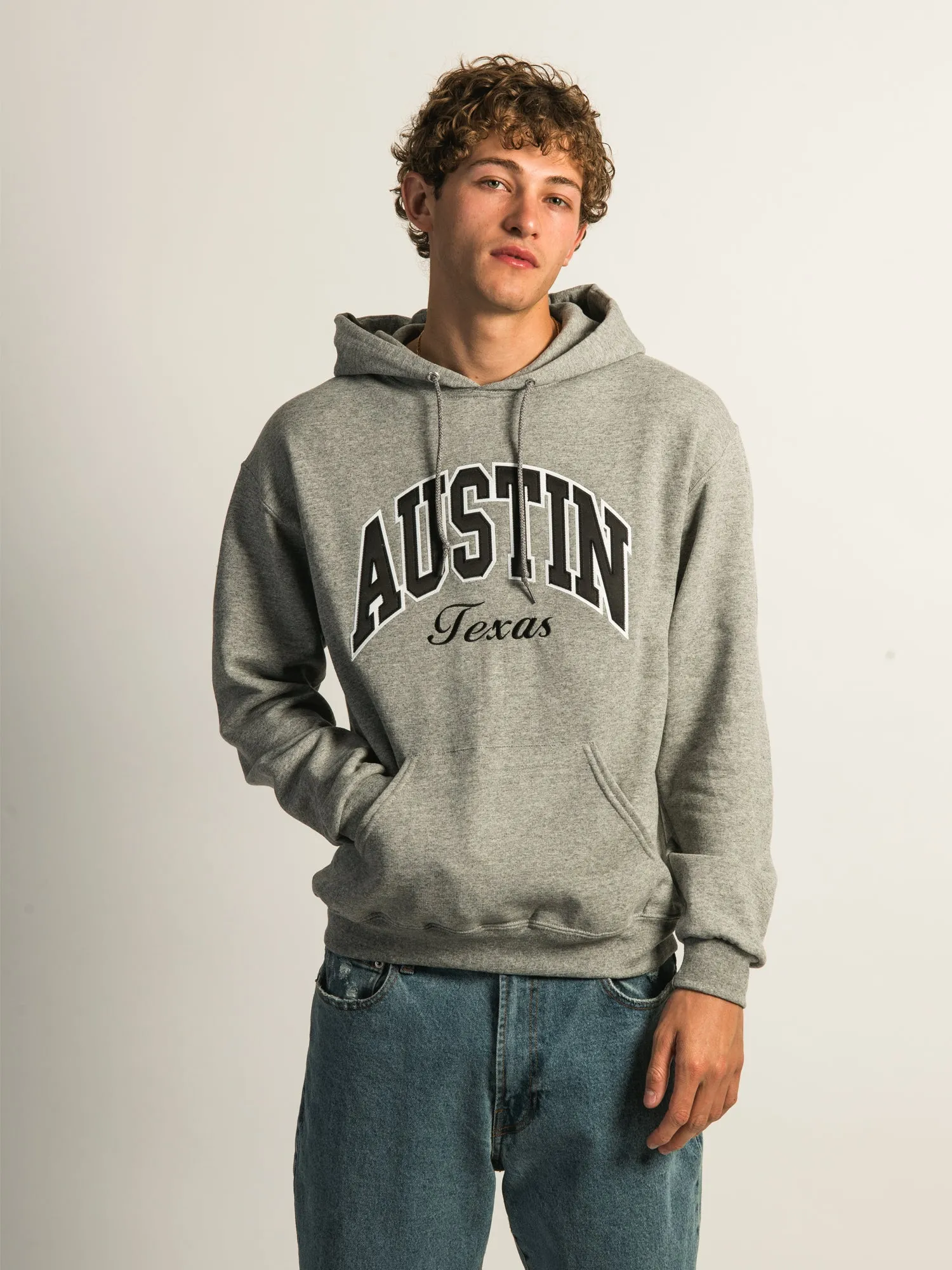 HOTLINE APPAREL AUSTIN EMBROIDERED HOODIE sold by Boathouse