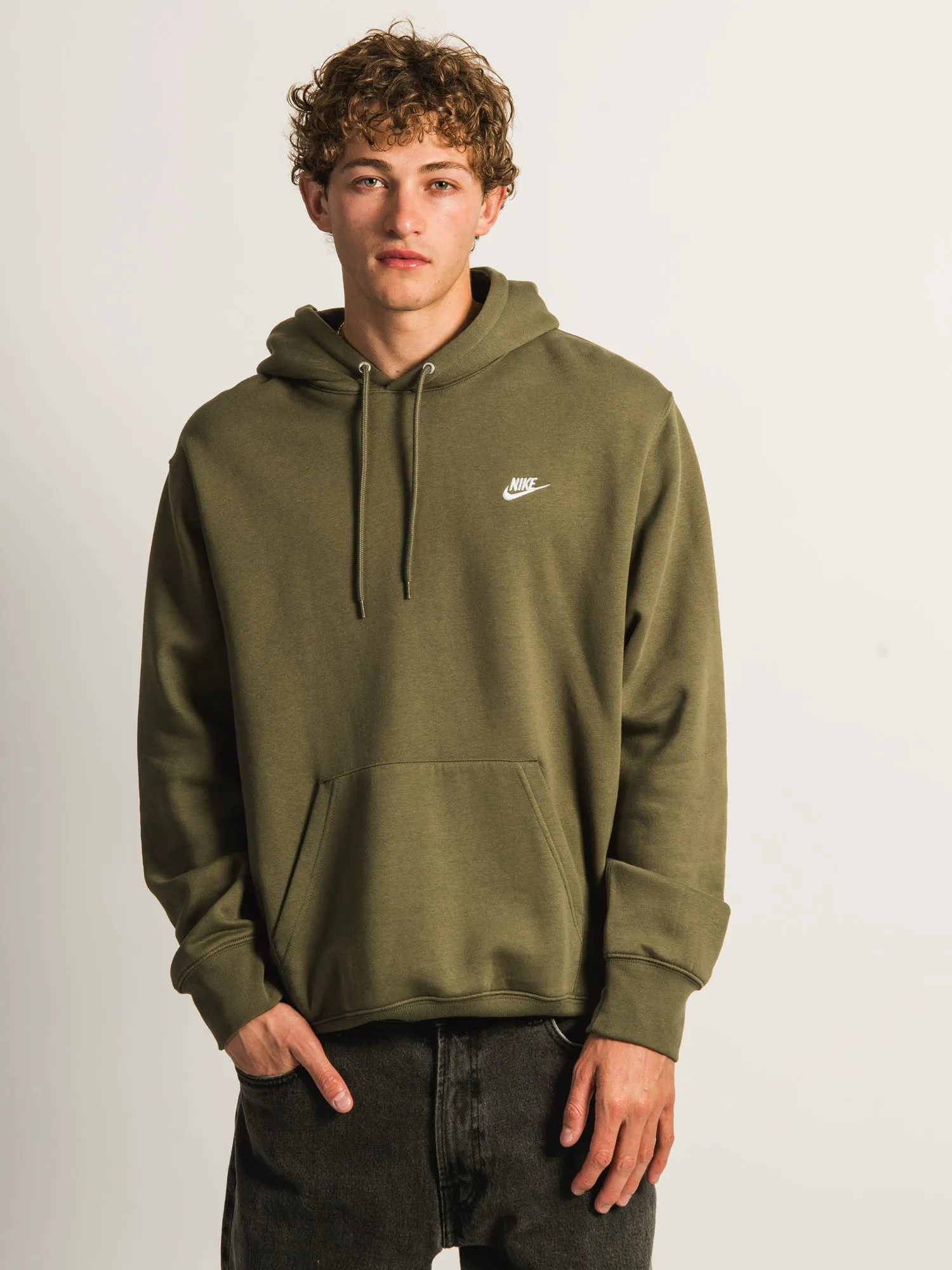 NIKE SPORTSWEAR CLUB PULLOVER HOODIE - OLIVE sold by Boathouse product image thumbnail 2