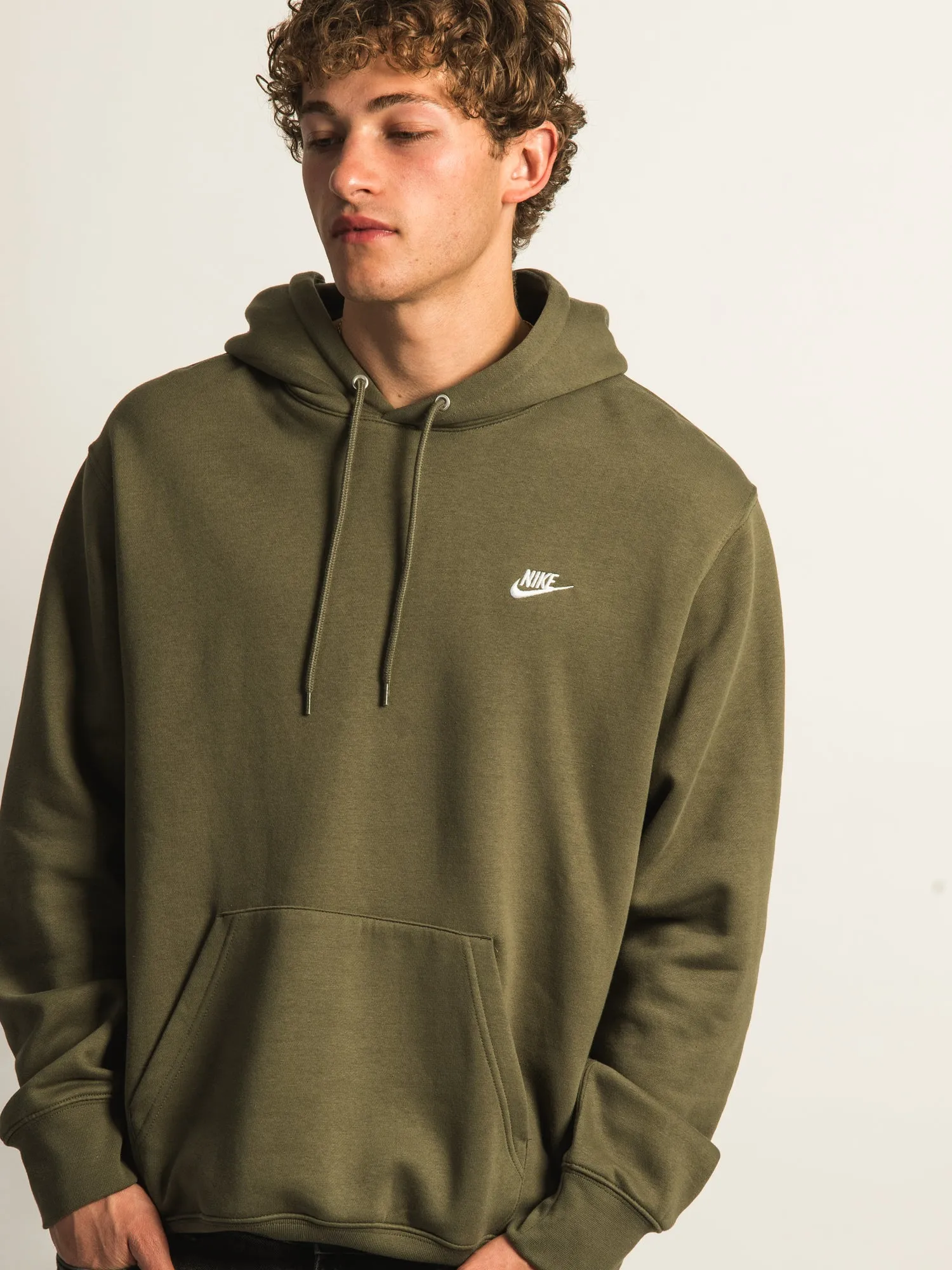 NIKE SPORTSWEAR CLUB PULLOVER HOODIE - OLIVE sold by Boathouse product image thumbnail 3