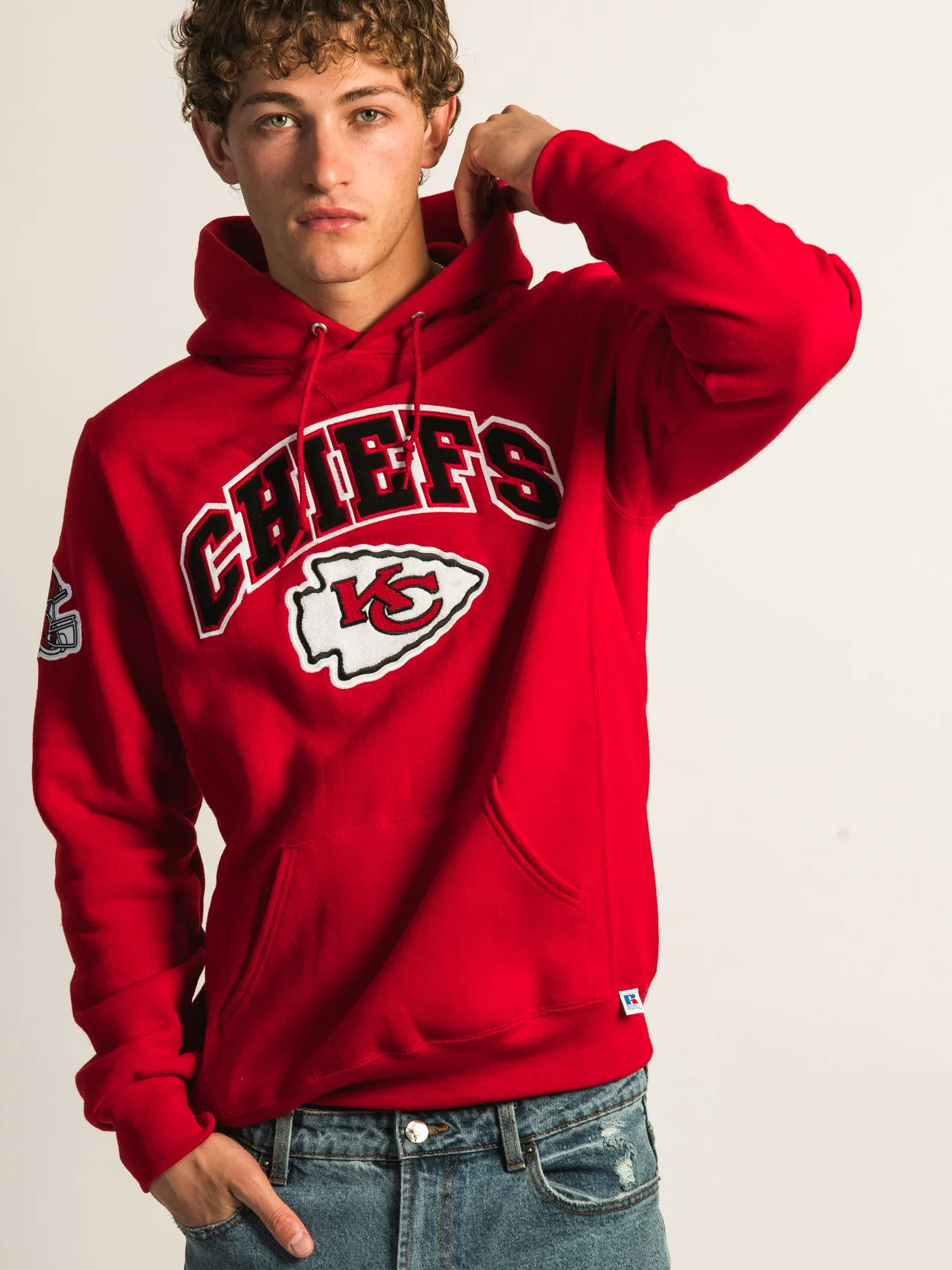 NFL KANSAS CITY CHEIFS EMBROIDERED PULLOVER HOODIE sold by Boathouse product image thumbnail 3