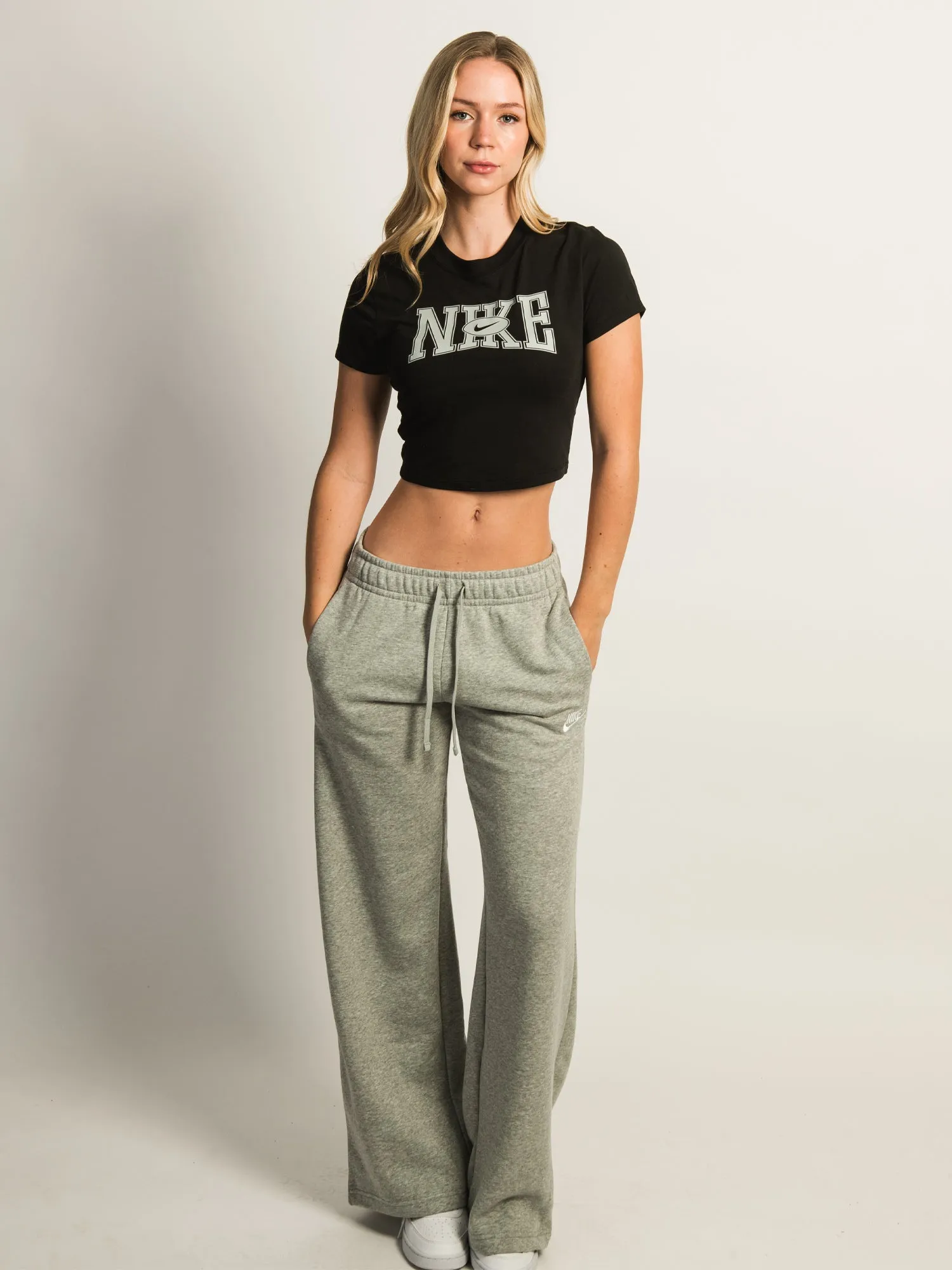 NIKE SPORTSWEAR SLIM CROP T-SHIRT - BLACK sold by Boathouse product image thumbnail 2