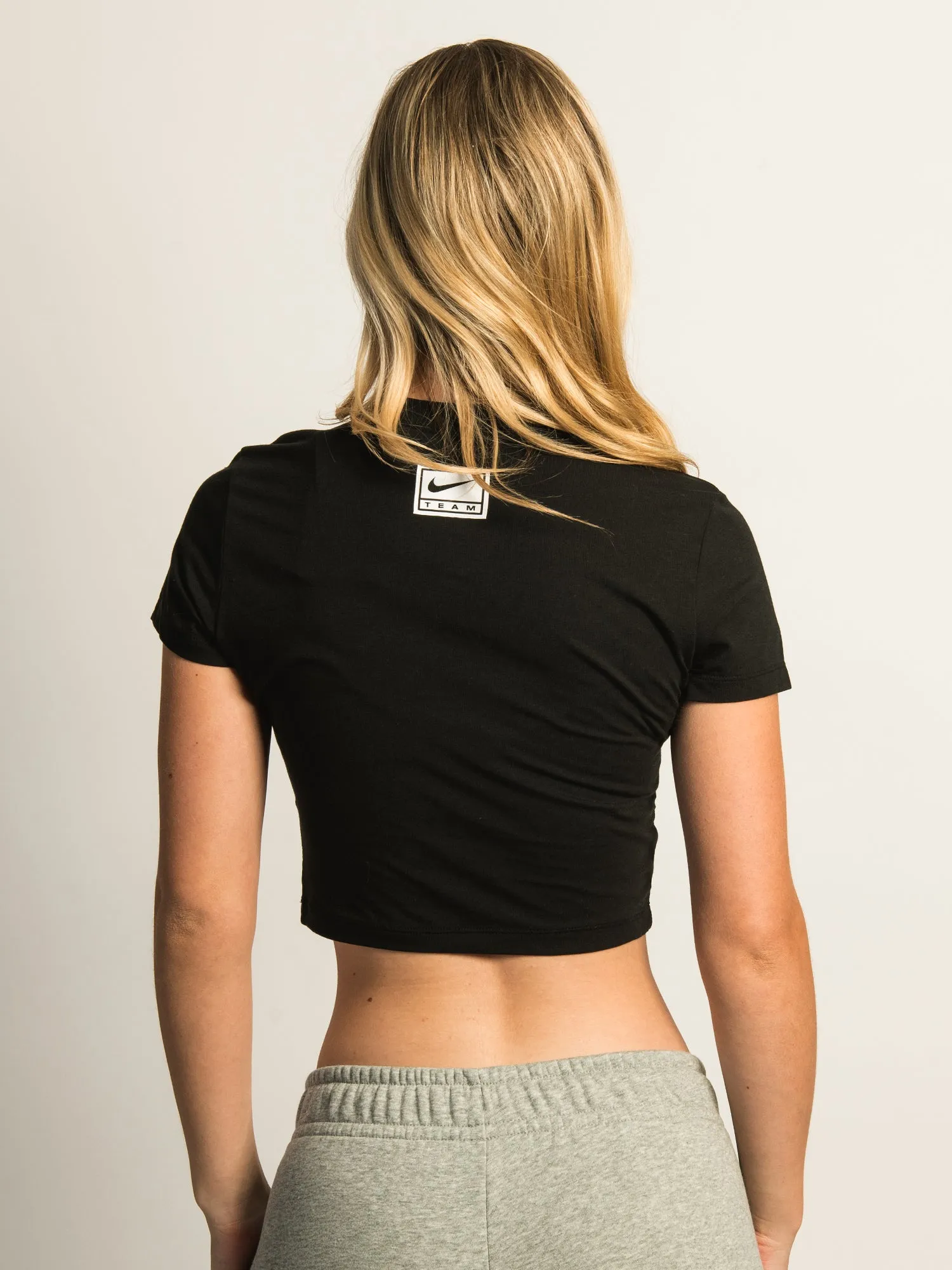 NIKE SPORTSWEAR SLIM CROP T-SHIRT - BLACK sold by Boathouse product image thumbnail 4