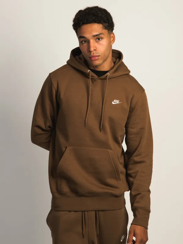 NIKE SPORTSWEAR CLUB PULLOVER HOODIE - BROWN sold by Boathouse
