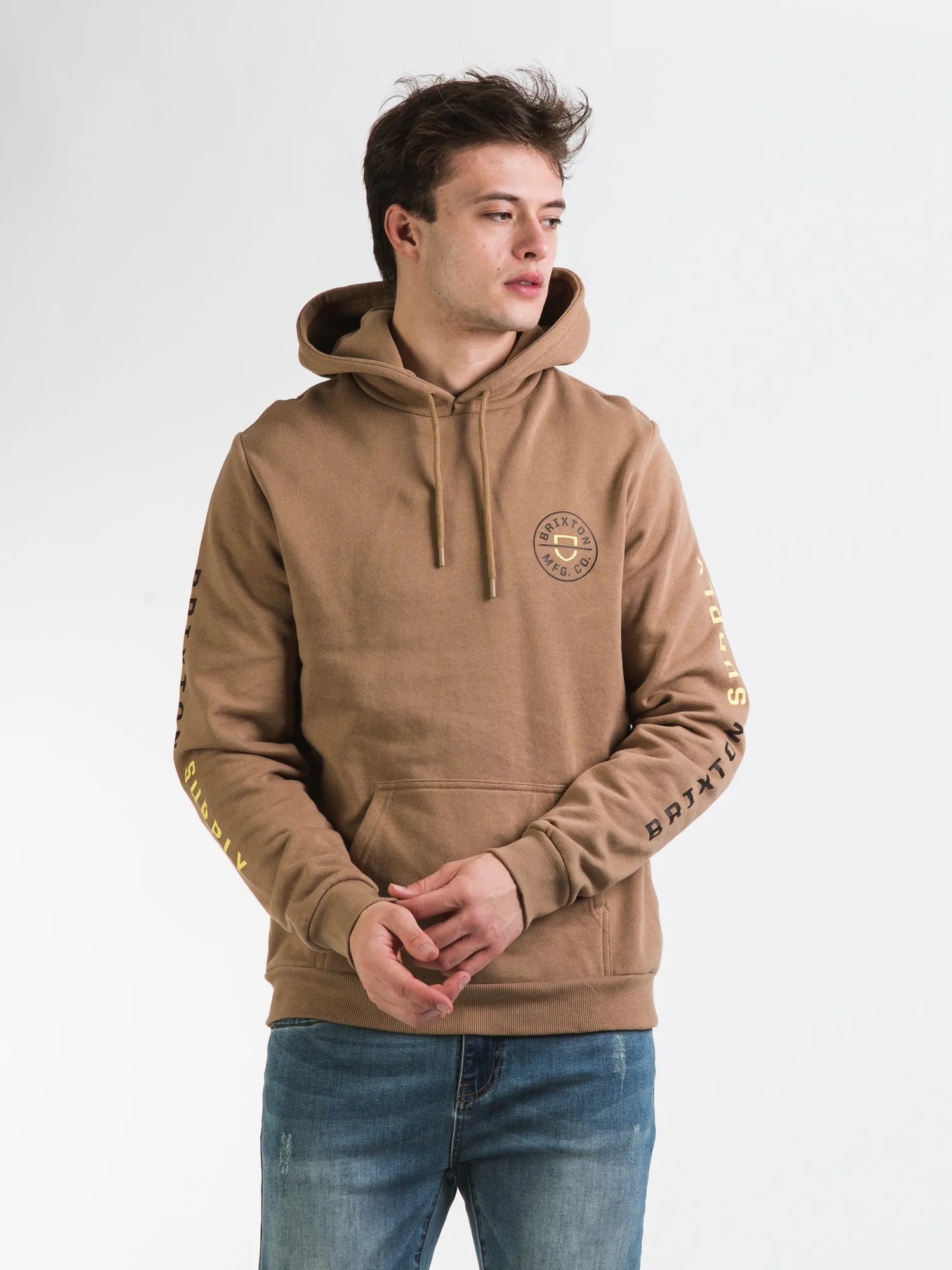 BRIXTON CREST PULL OVER HOODIE MOJAVE LIMELIGHT - CLEARANCE sold by Boathouse product image thumbnail 2