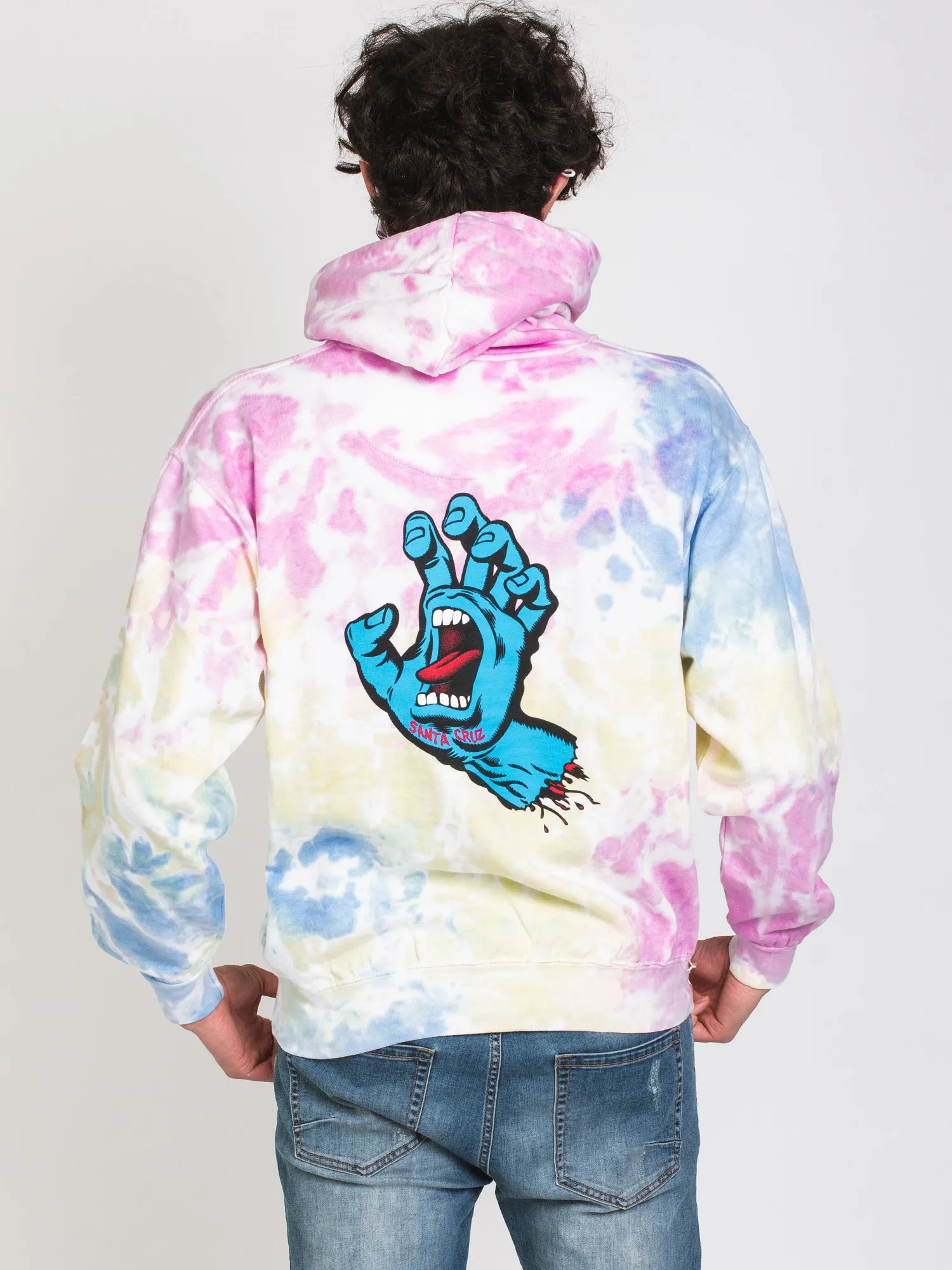 SANTA CRUZ SCREAMING HAND PULLOVER TIE DYE HOODIE - CLEARANCE sold by Boathouse product image thumbnail 2