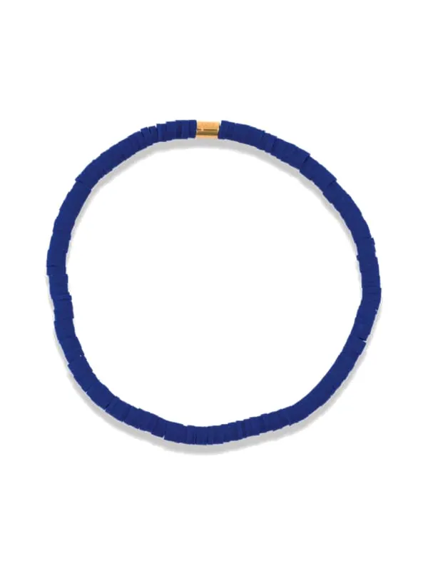 PURA VIDA CABRILLO VINYL DISC BRACLET - ROYAL sold by Boathouse