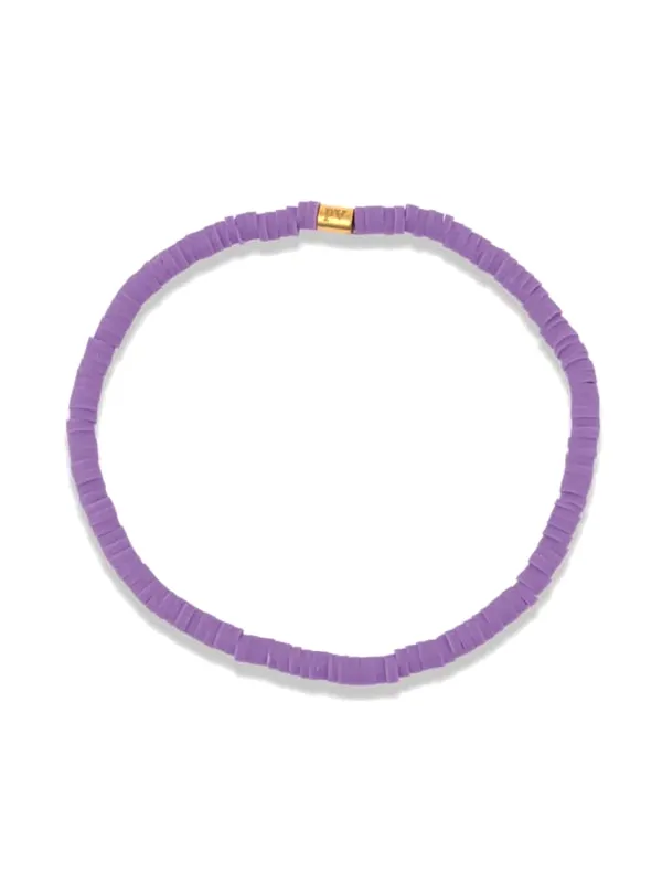 PURA VIDA CABRILLO VINYL DISC BRACLET - LILAC sold by Boathouse