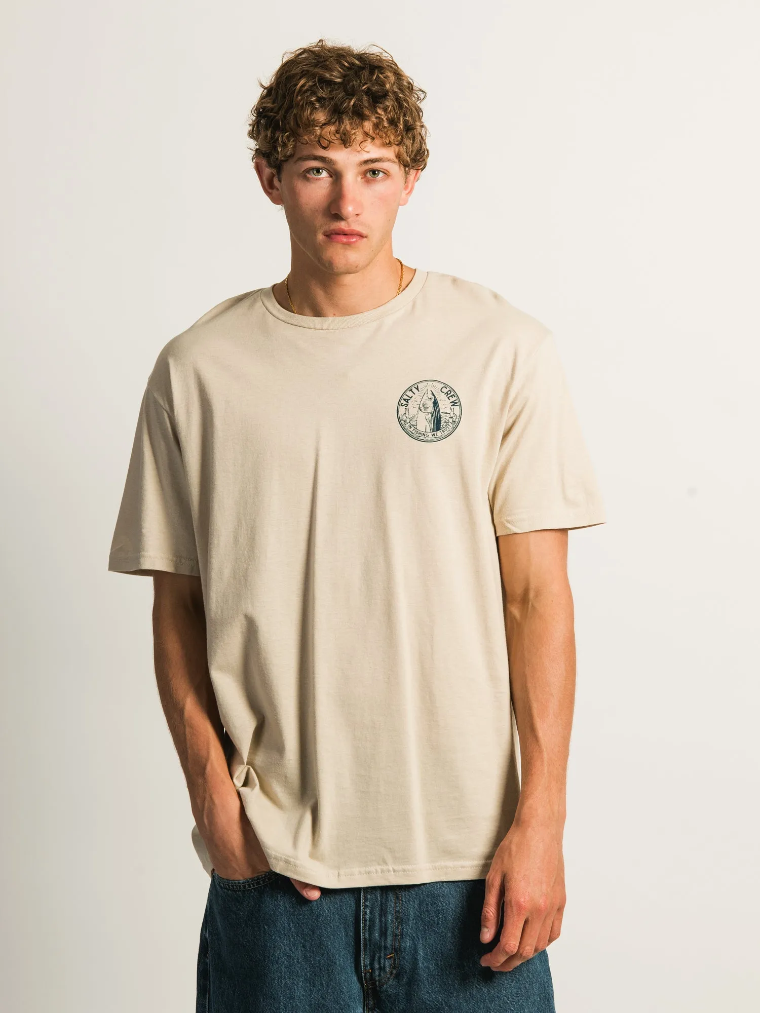 SALTY CREW IN FISHING WE TRUST T-SHIRT sold by Boathouse product image thumbnail 4