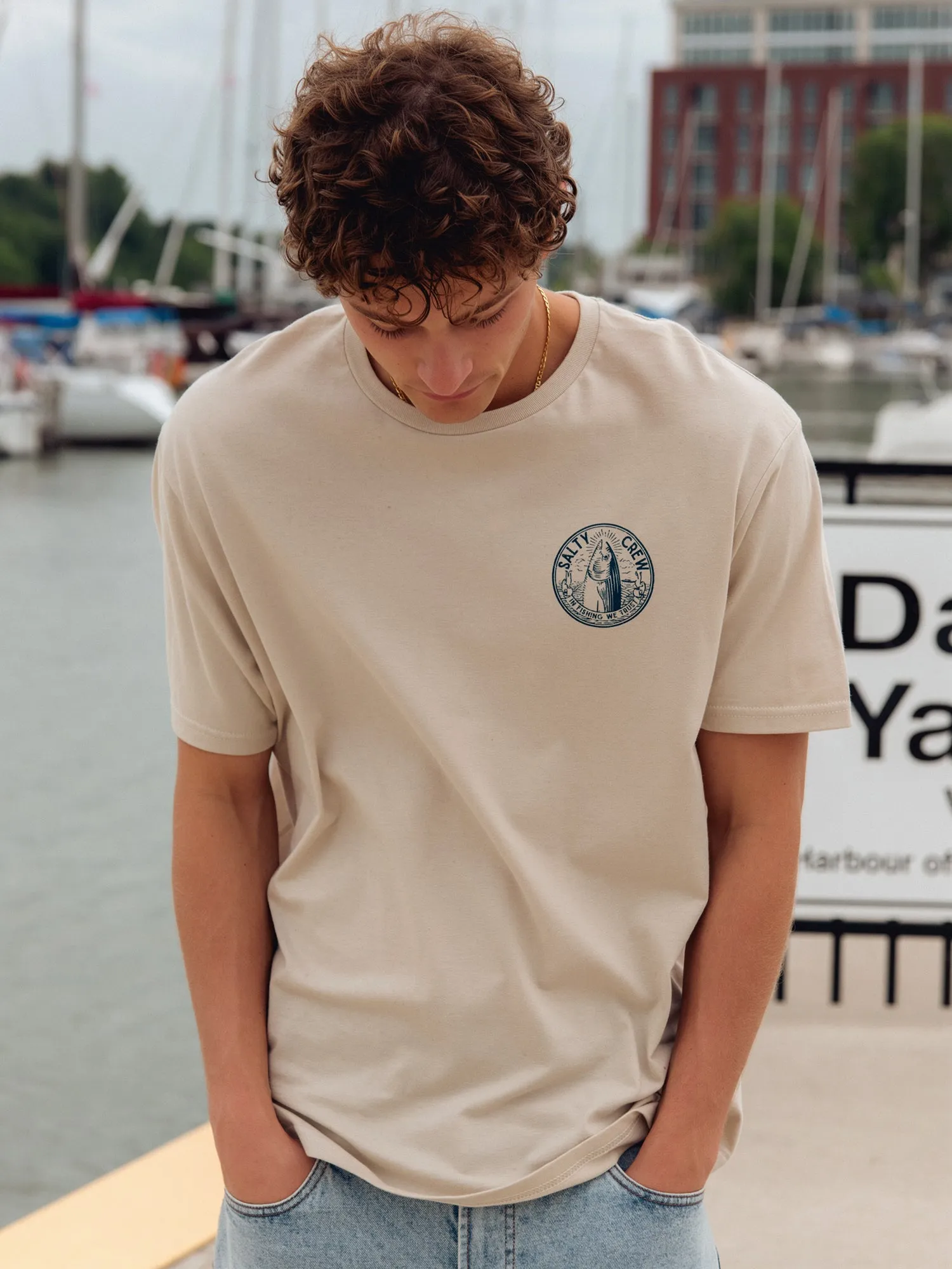 SALTY CREW IN FISHING WE TRUST T-SHIRT sold by Boathouse product image thumbnail 2