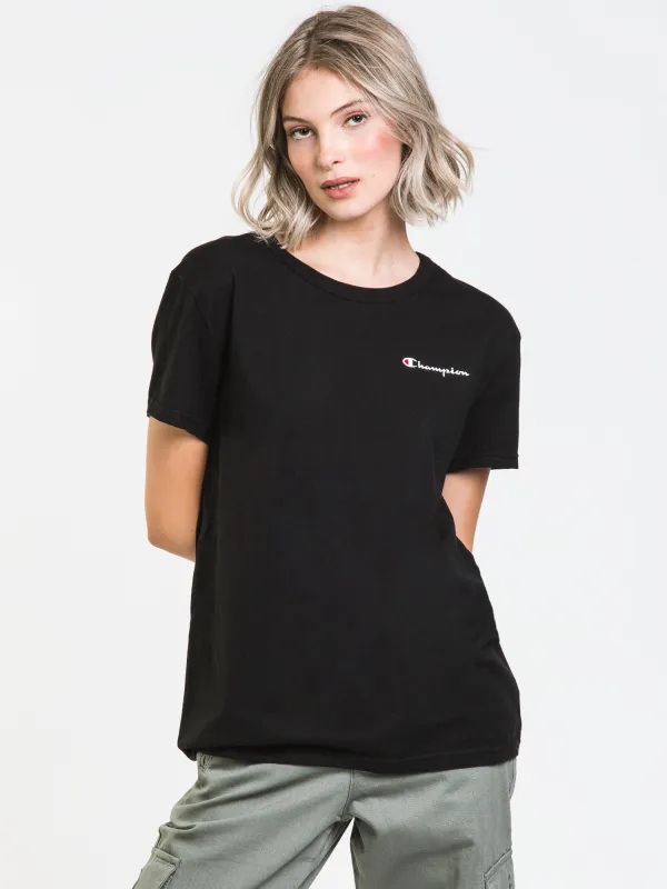CHAMPION BOYFRIEND SCRIPT T-SHIRT  - CLEARANCE sold by Boathouse