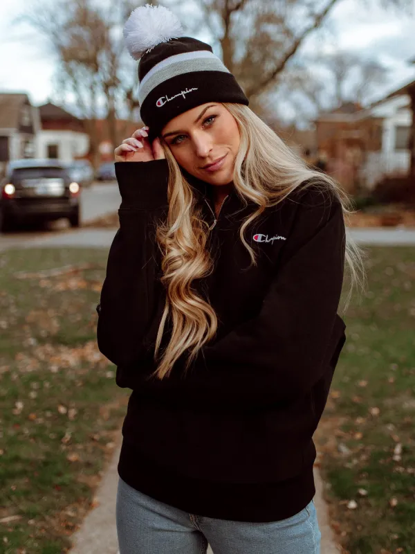 CHAMPION OVERSIZED REVERSE WEAVE 1/4 ZIP  - CLEARANCE sold by Boathouse