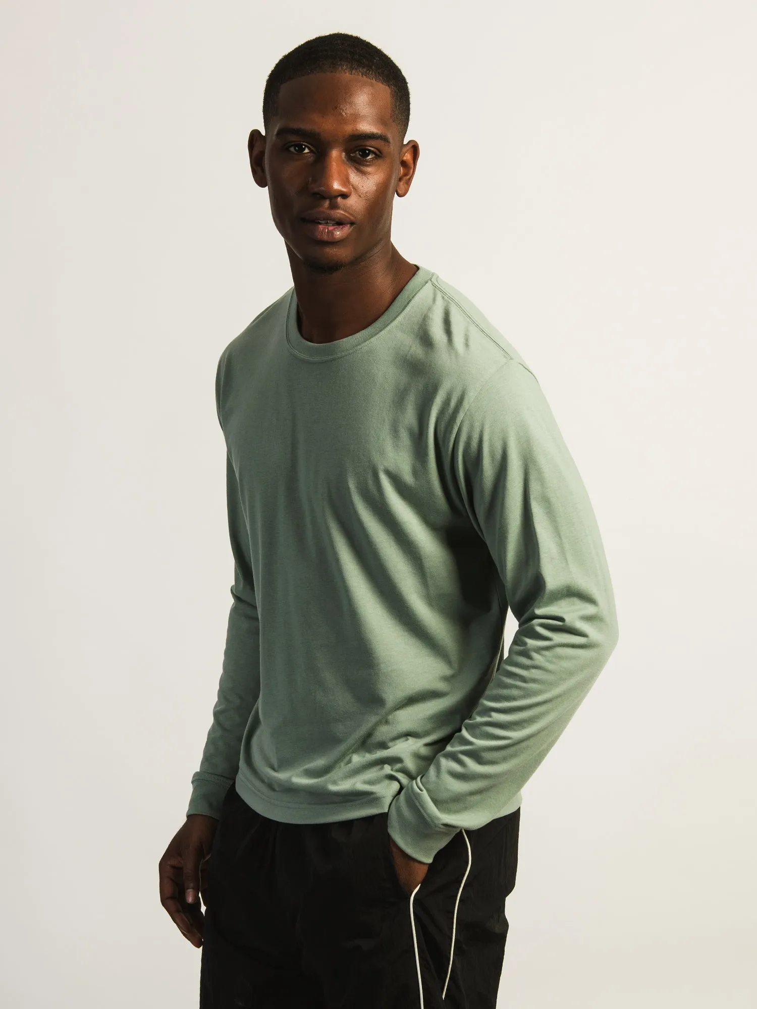 LONG SLEEVE TEE - GREEN sold by Boathouse product image thumbnail 3